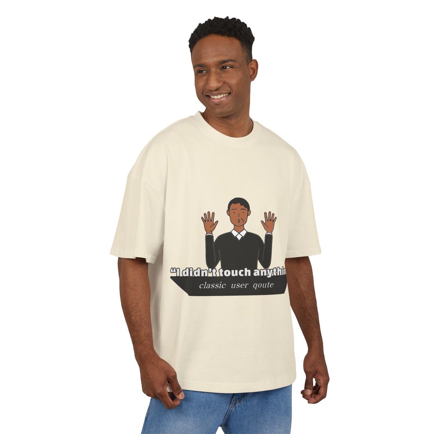 Funny Quote Box Tee, Unisex Graphic Tee, Casual Wear, Perfect Gift for Friends, Classic Humor for Everyday