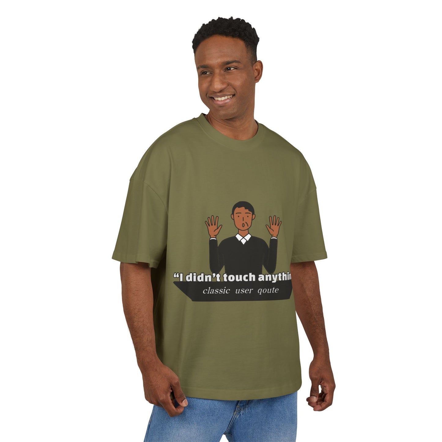 Funny Quote Box Tee, Unisex Graphic Tee, Casual Wear, Perfect Gift for Friends, Classic Humor for Everyday