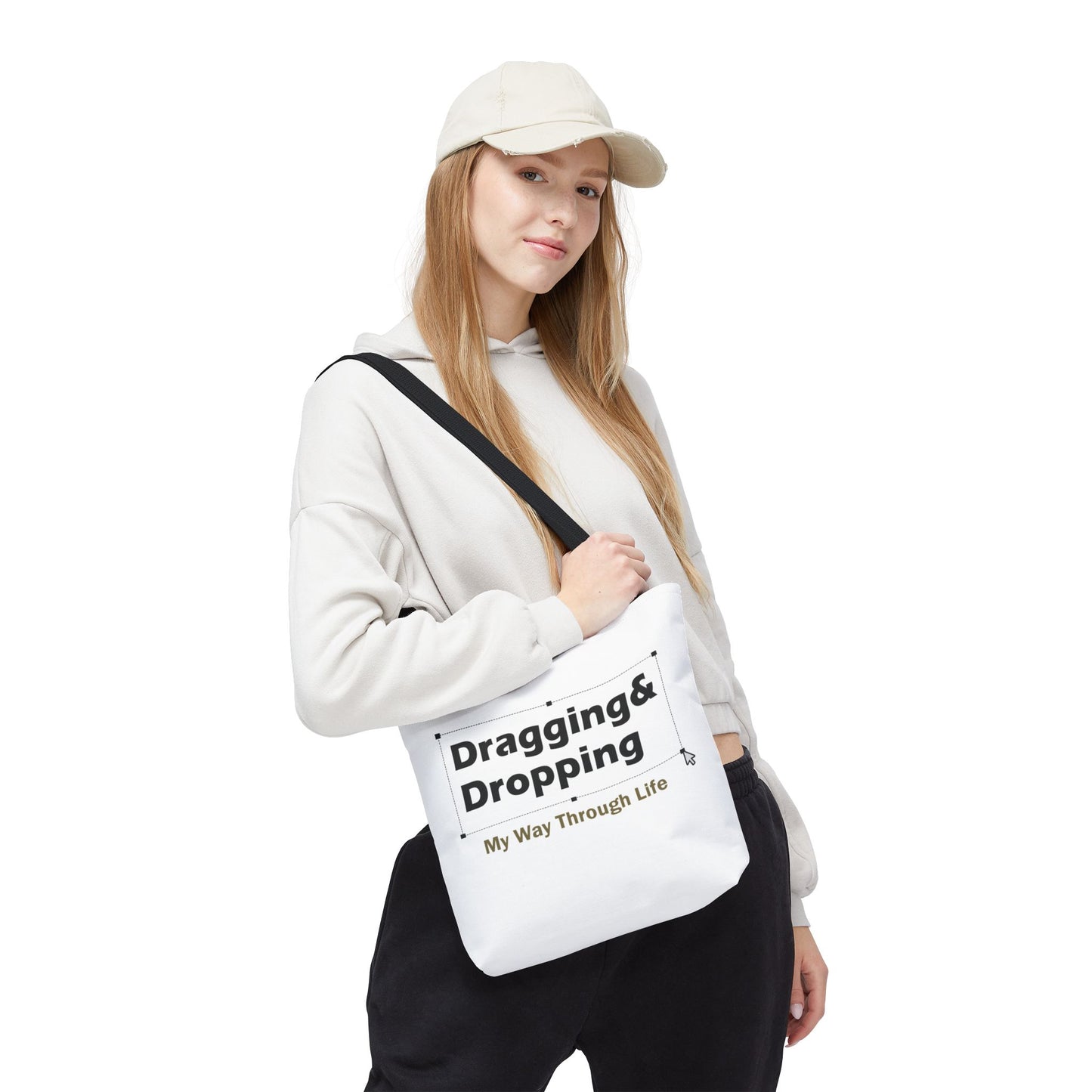 Sassy Dragging & Dropping Tote Bag - Fun Everyday Carry for Tech Lovers