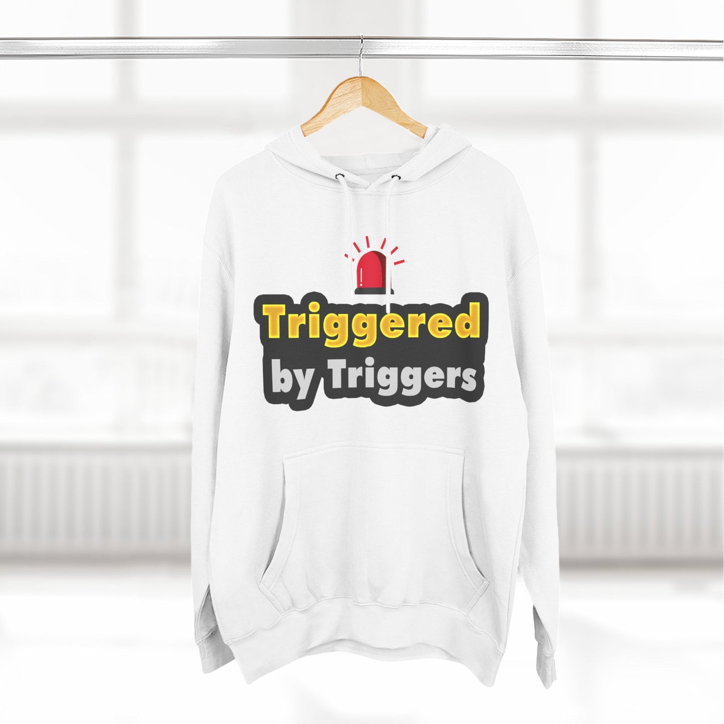 Funny Triggered Fleece Hoodie, Comfy Sweatshirt, Gift for Gamers, Casual Wear, Cozy Pullover for Friends, Humor Apparel