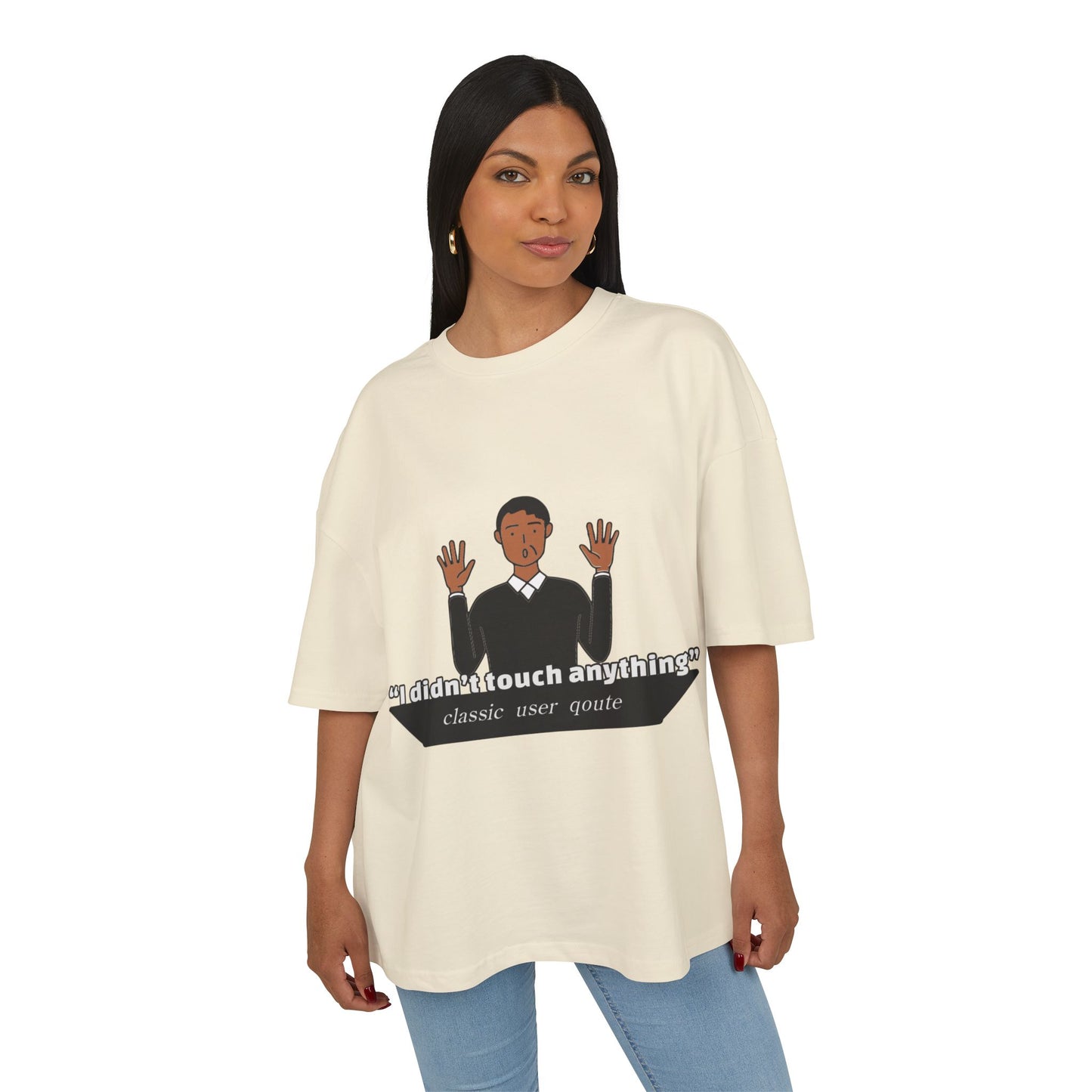Funny Quote Box Tee, Unisex Graphic Tee, Casual Wear, Perfect Gift for Friends, Classic Humor for Everyday