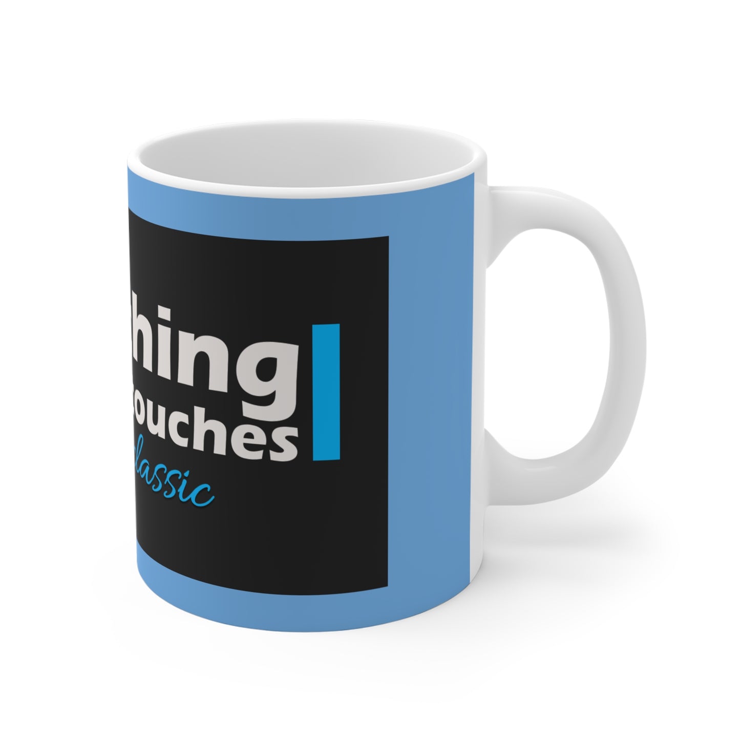 Inspirational Quote Mug for Coffee Lovers, Motivational Mugs, Gift for Friends, Office Decor, Blue Design