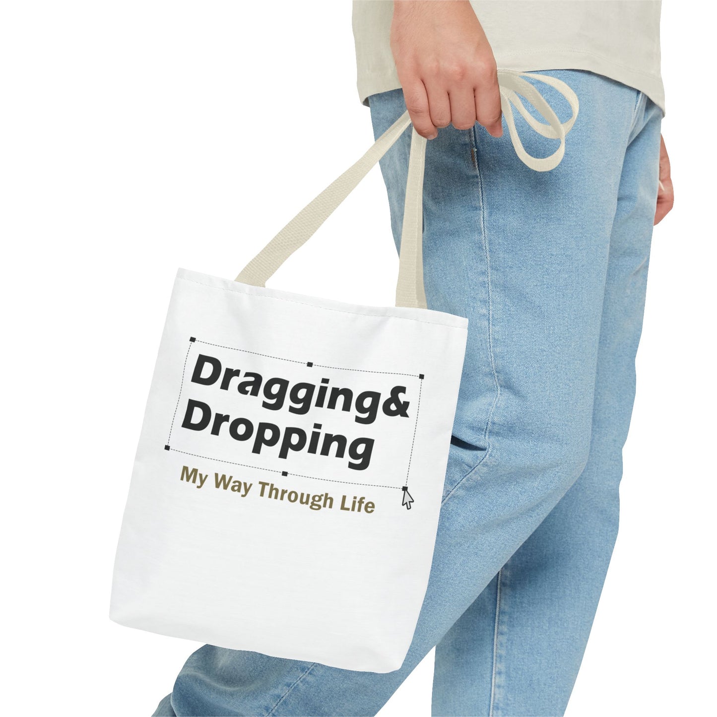 Sassy Dragging & Dropping Tote Bag - Fun Everyday Carry for Tech Lovers