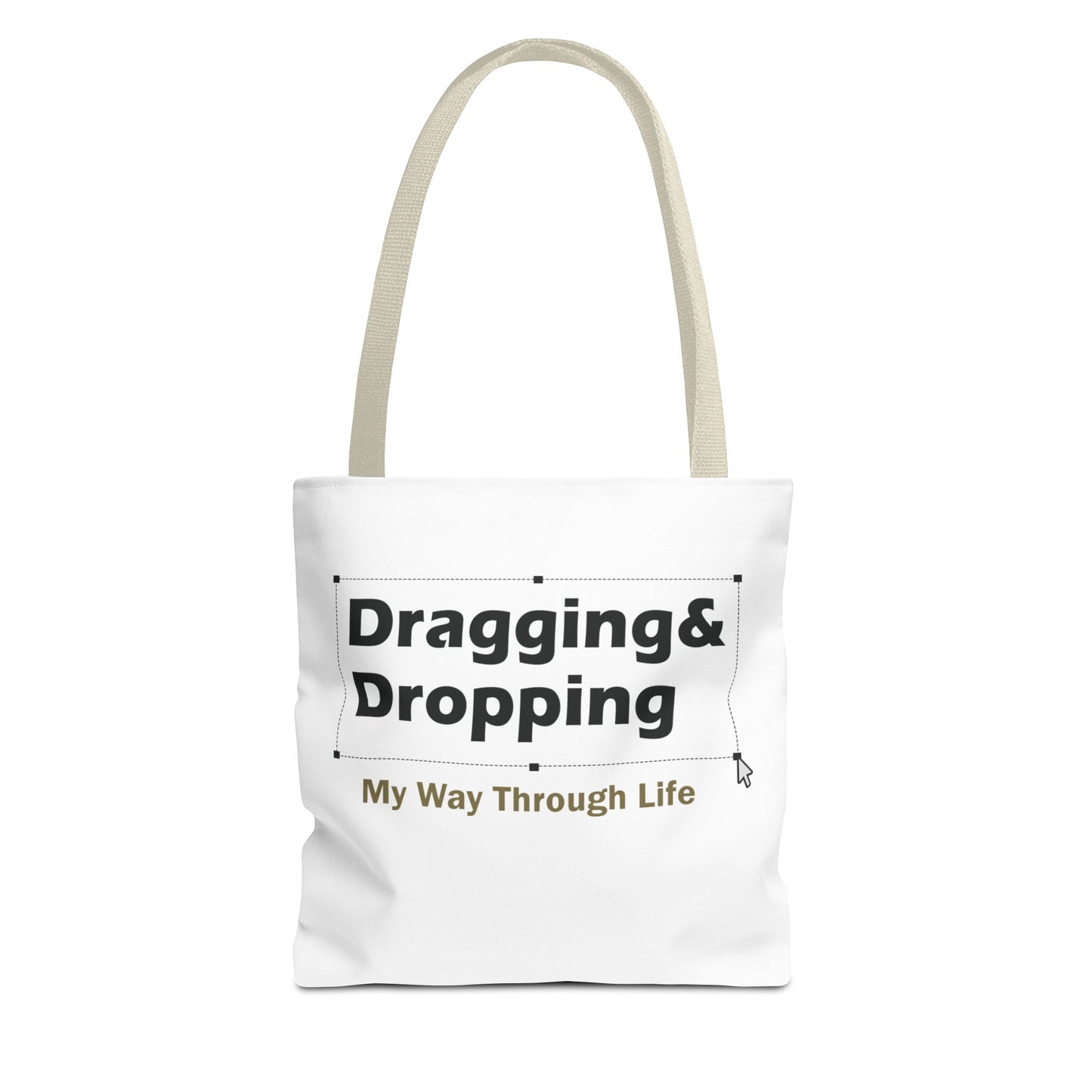 Sassy Dragging & Dropping Tote Bag - Fun Everyday Carry for Tech Lovers