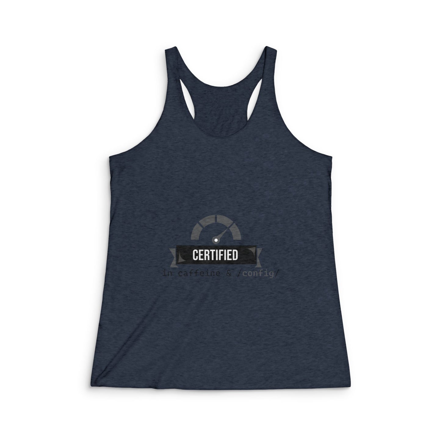 Caffeine Certified Racerback Tank, Funny Workout Top, Gift for Coffee Lovers, Soft Athletic Wear, Ideal for Gym or Casual Days