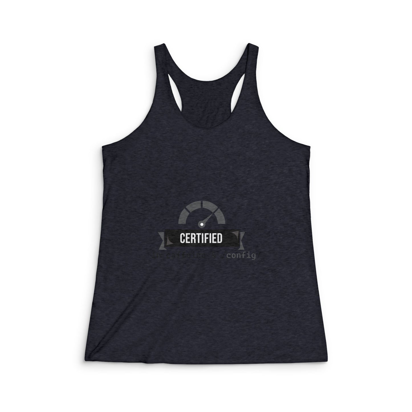 Caffeine Certified Racerback Tank, Funny Workout Top, Gift for Coffee Lovers, Soft Athletic Wear, Ideal for Gym or Casual Days