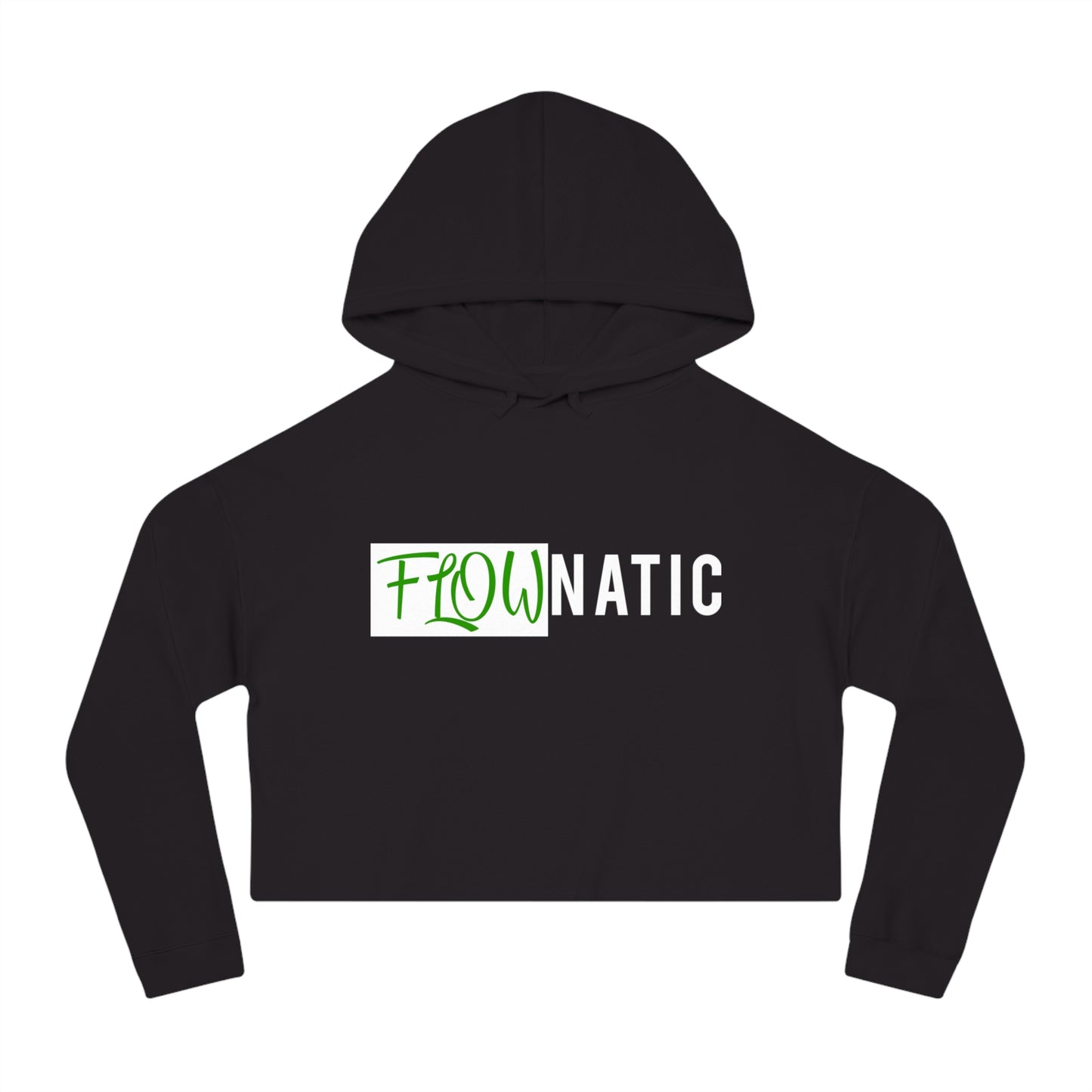 FlowNatic Women's Cropped Hooded Sweatshirt - Stylish and Trendy Activewear for Motivation