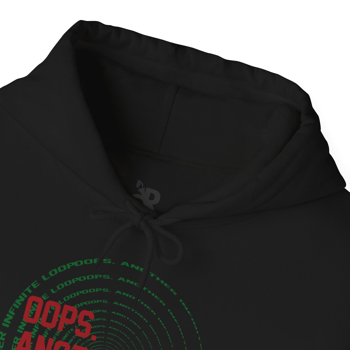 Casual Humor Hoodie - "Oops, Another Infinite Loop" - Unisex Sweatshirt for Programmers, Tech Lovers, Cozy Gift, Autumn Wear, Funny Gift