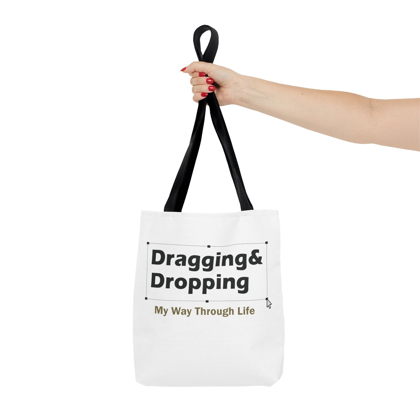 Sassy Dragging & Dropping Tote Bag - Fun Everyday Carry for Tech Lovers