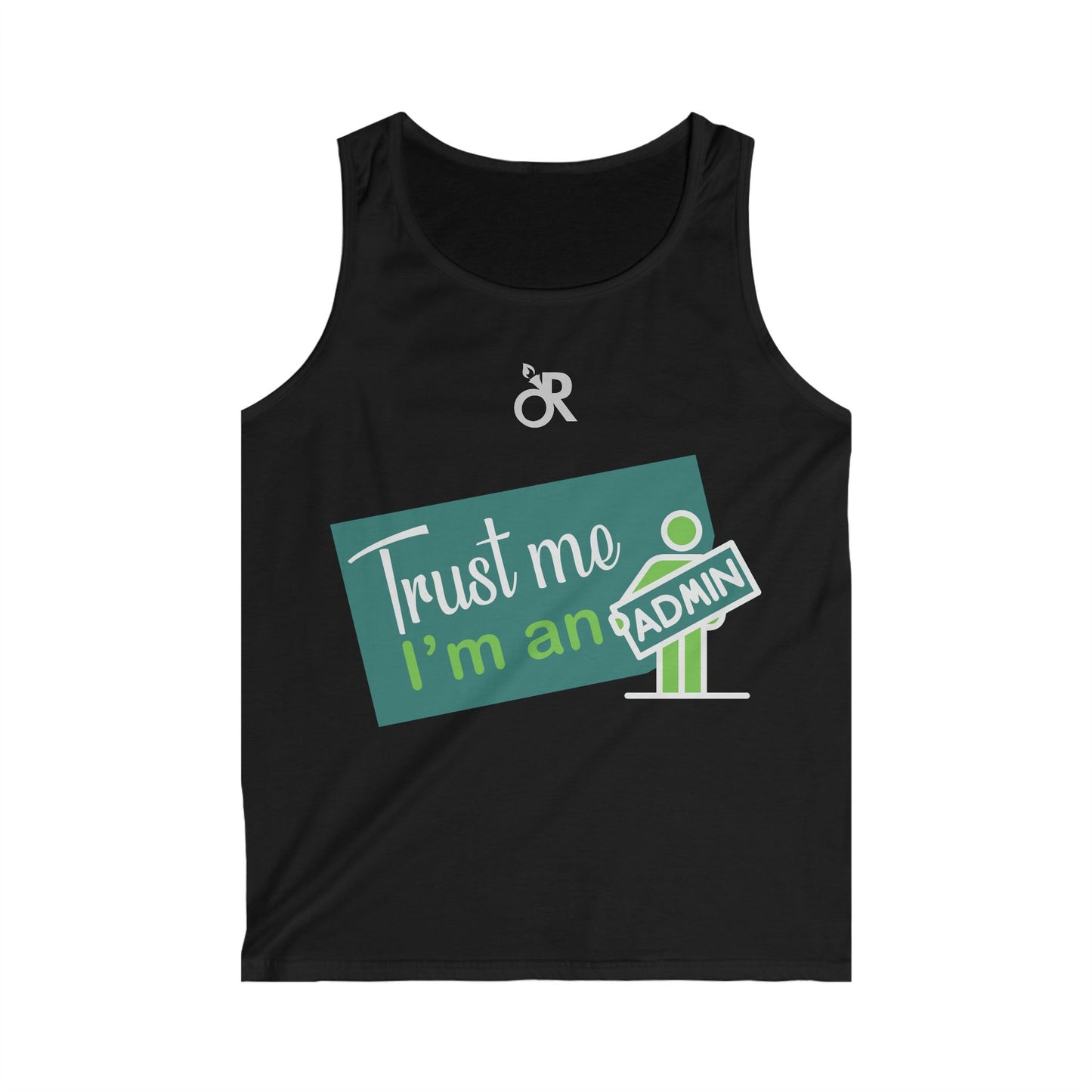 Trust Me I'm an Admin Men's Softstyle Tank Top, Funny Techie Shirt, Gift for IT Professionals, Casual Summer Apparel, Unique Admin T-Shirt