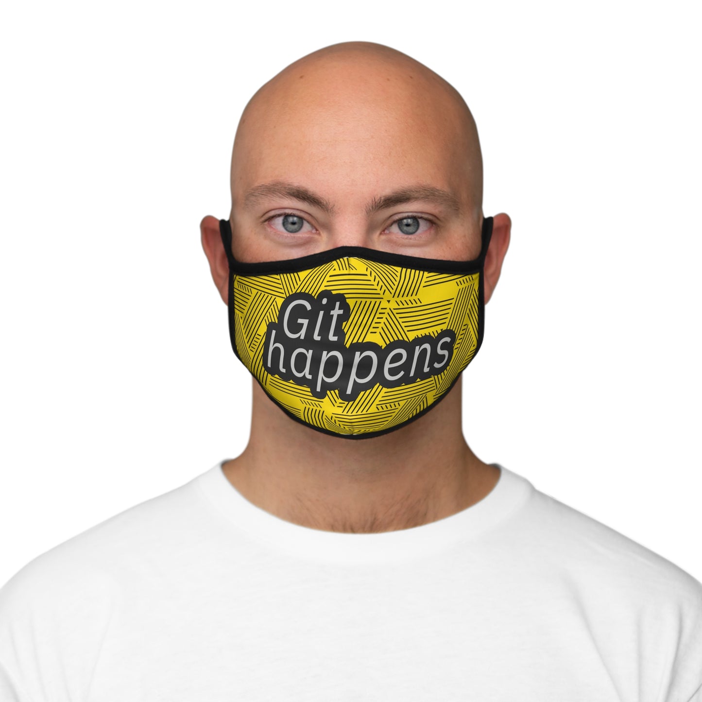 Git Happens Fitted Face Mask - Stylish and Comfortable Protection