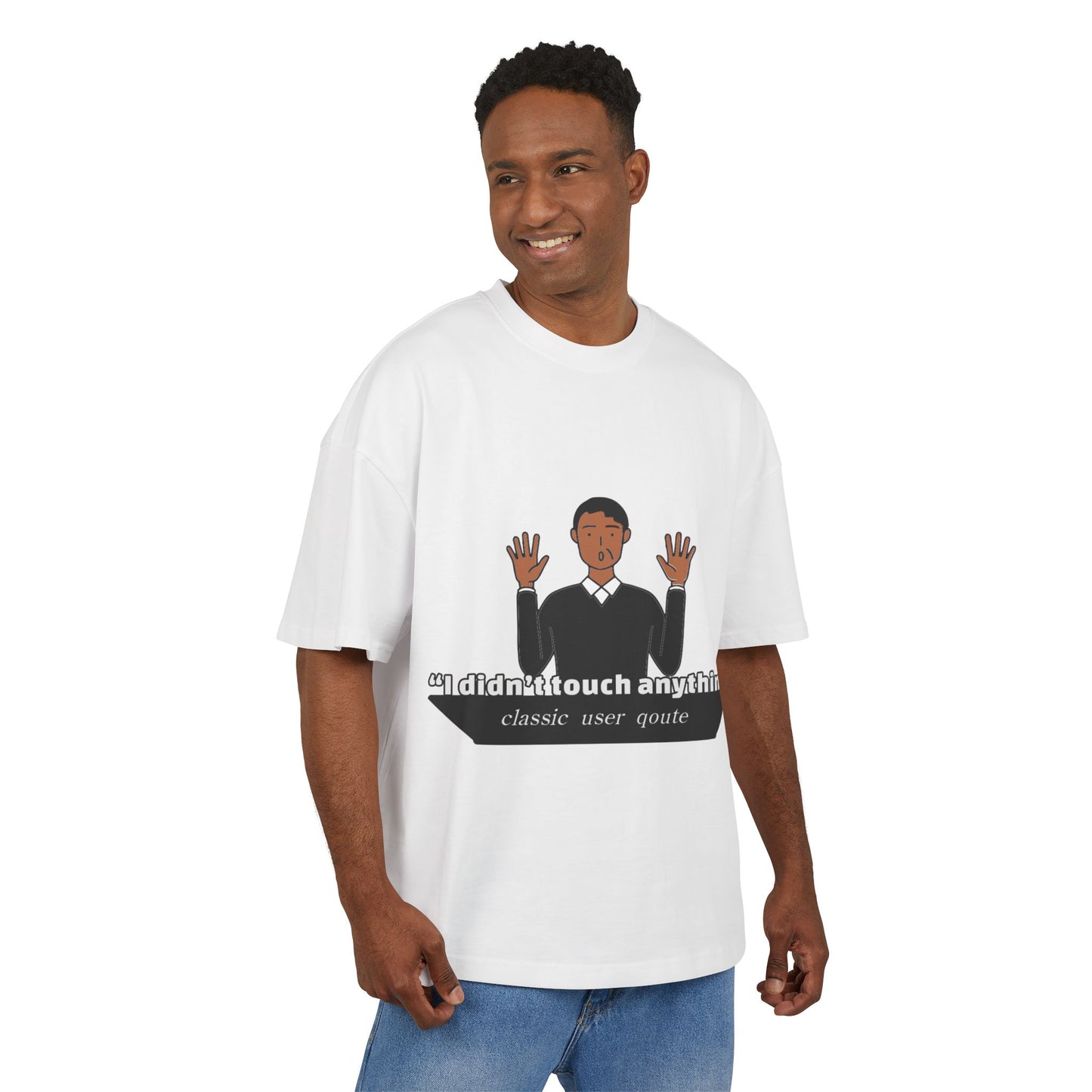 Funny Quote Box Tee, Unisex Graphic Tee, Casual Wear, Perfect Gift for Friends, Classic Humor for Everyday