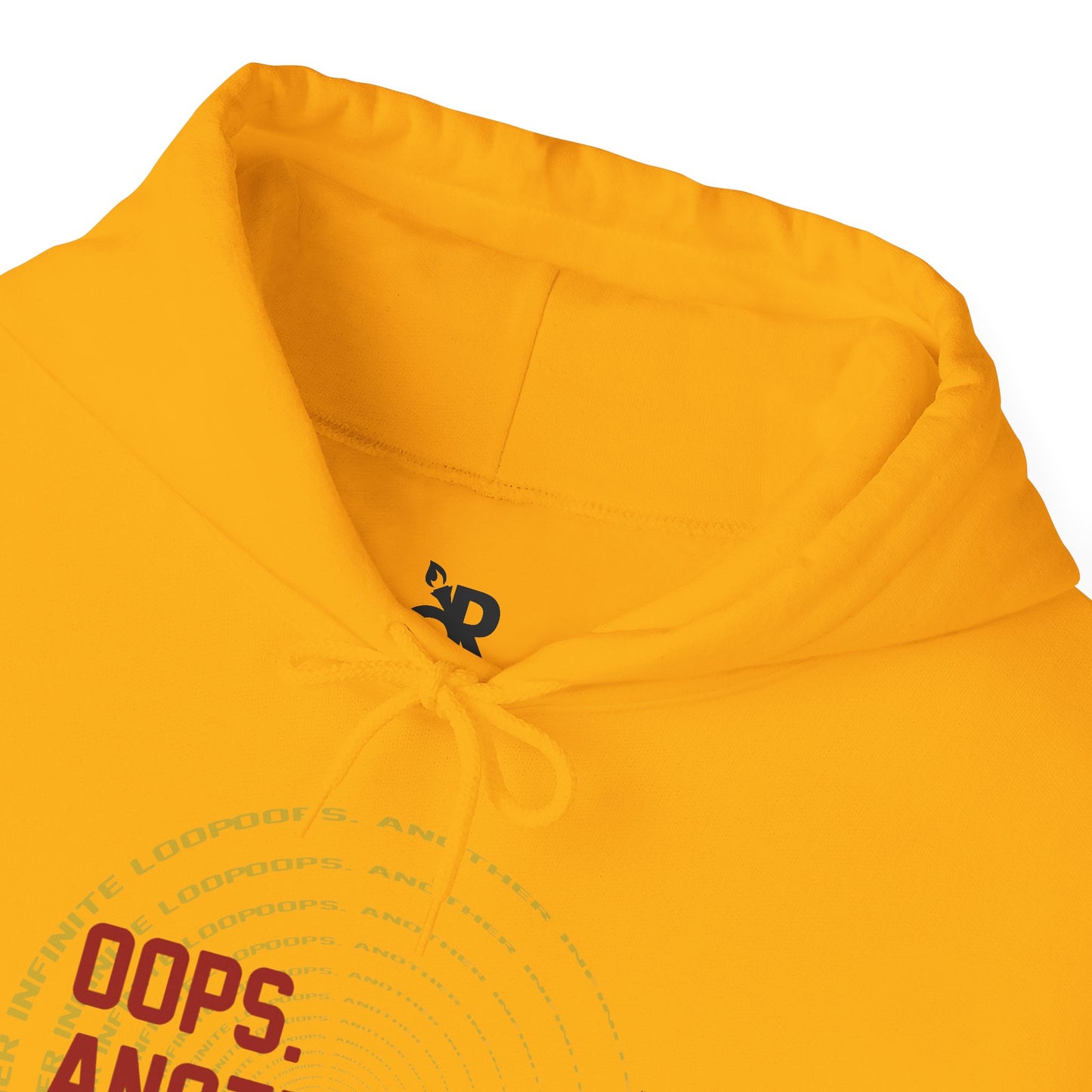Casual Humor Hoodie - "Oops, Another Infinite Loop" - Unisex Sweatshirt for Programmers, Tech Lovers, Cozy Gift, Autumn Wear, Funny Gift