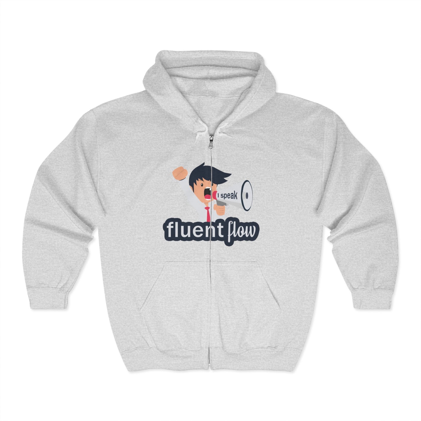 Fluent Flow Full Zip Hoodie – Unisex Heavy Blend Sweatshirt for Creative Souls
