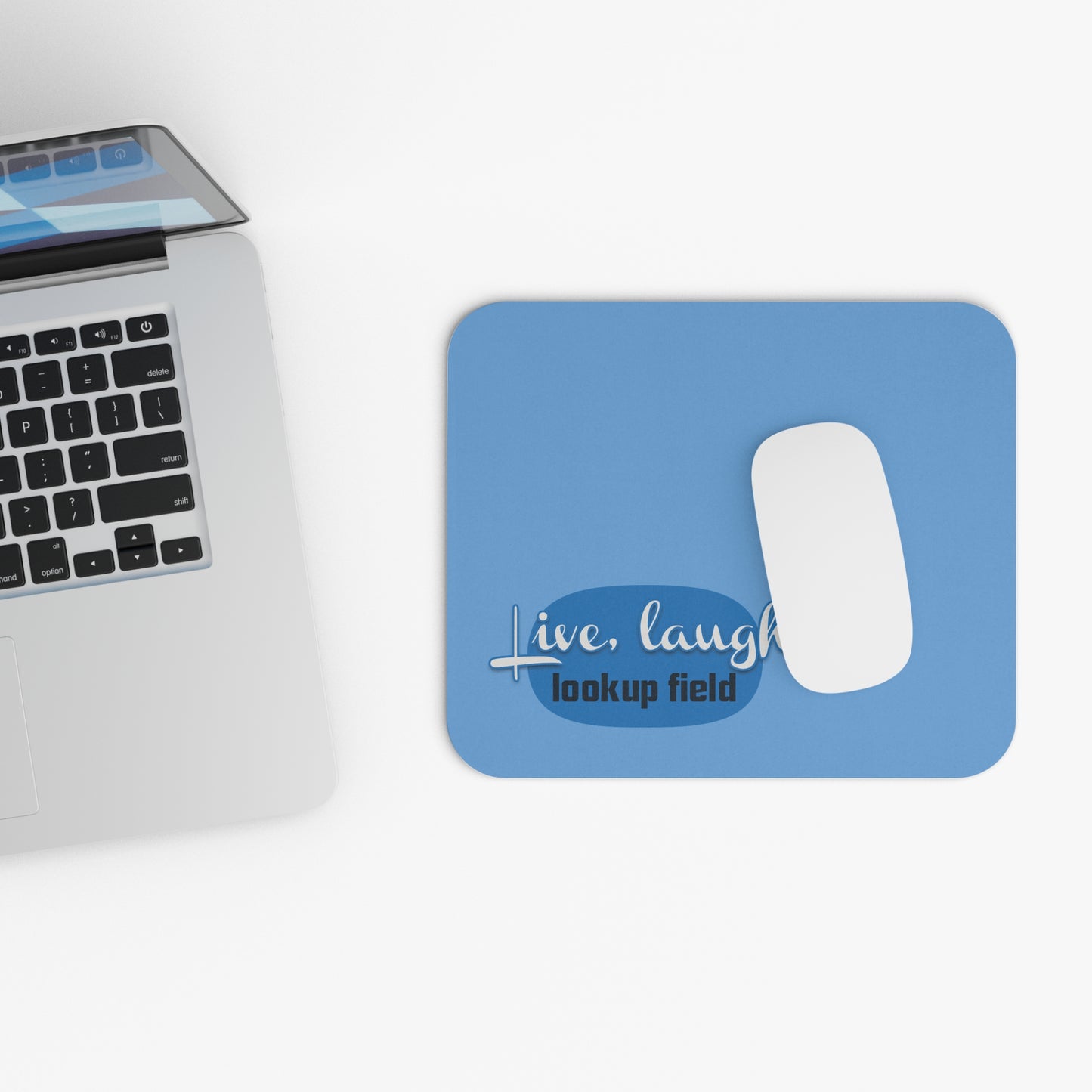 Inspirational Mouse Pad - Live Laugh Design, Office Decor, Work Gift, Student Supplies, Motivation, Desk Accessory