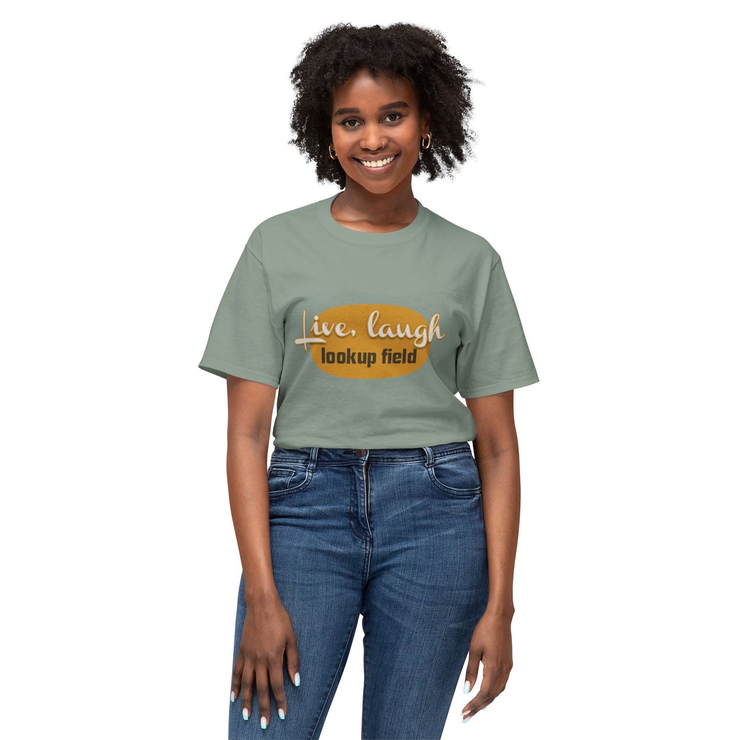 Unisex Graphic T-shirt - 'Live, Laugh, Lookup Field' Tee - Perfect for Casual Outings, Gifts, and Everyday Wear