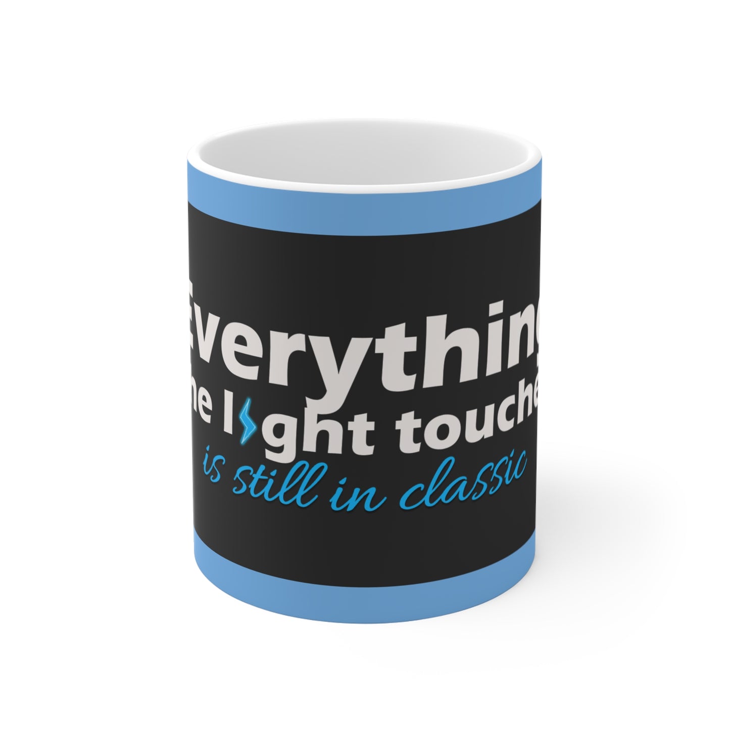 Inspirational Quote Mug for Coffee Lovers, Motivational Mugs, Gift for Friends, Office Decor, Blue Design