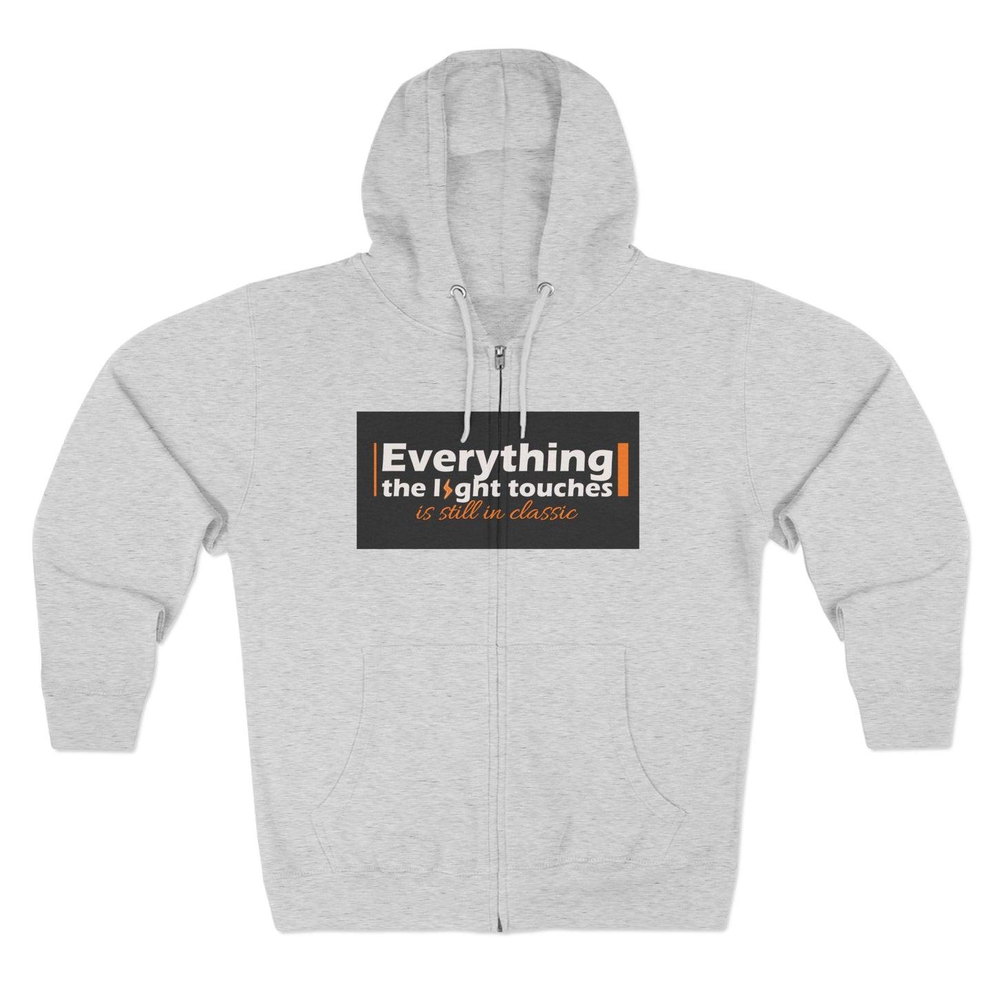 Inspirational Zip Hoodie, Cozy Sweatshirt, Stylish Layer, Unisex Casual Wear, Gift for Friends, Motivational Apparel