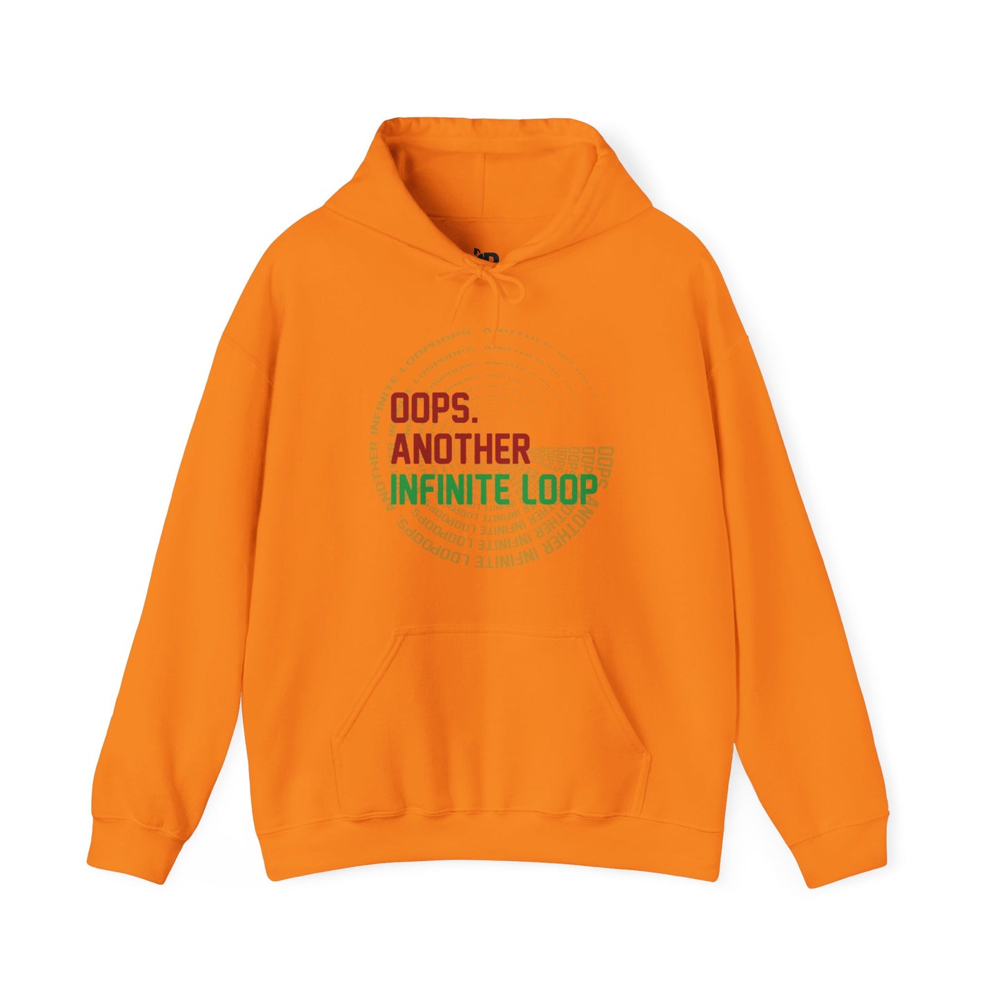 Casual Humor Hoodie - "Oops, Another Infinite Loop" - Unisex Sweatshirt for Programmers, Tech Lovers, Cozy Gift, Autumn Wear, Funny Gift