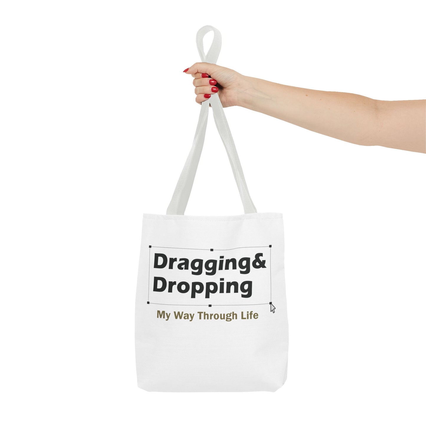 Sassy Dragging & Dropping Tote Bag - Fun Everyday Carry for Tech Lovers