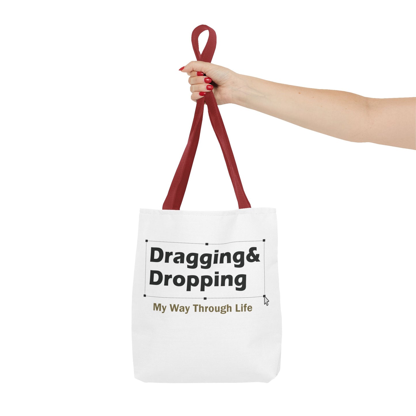 Sassy Dragging & Dropping Tote Bag - Fun Everyday Carry for Tech Lovers