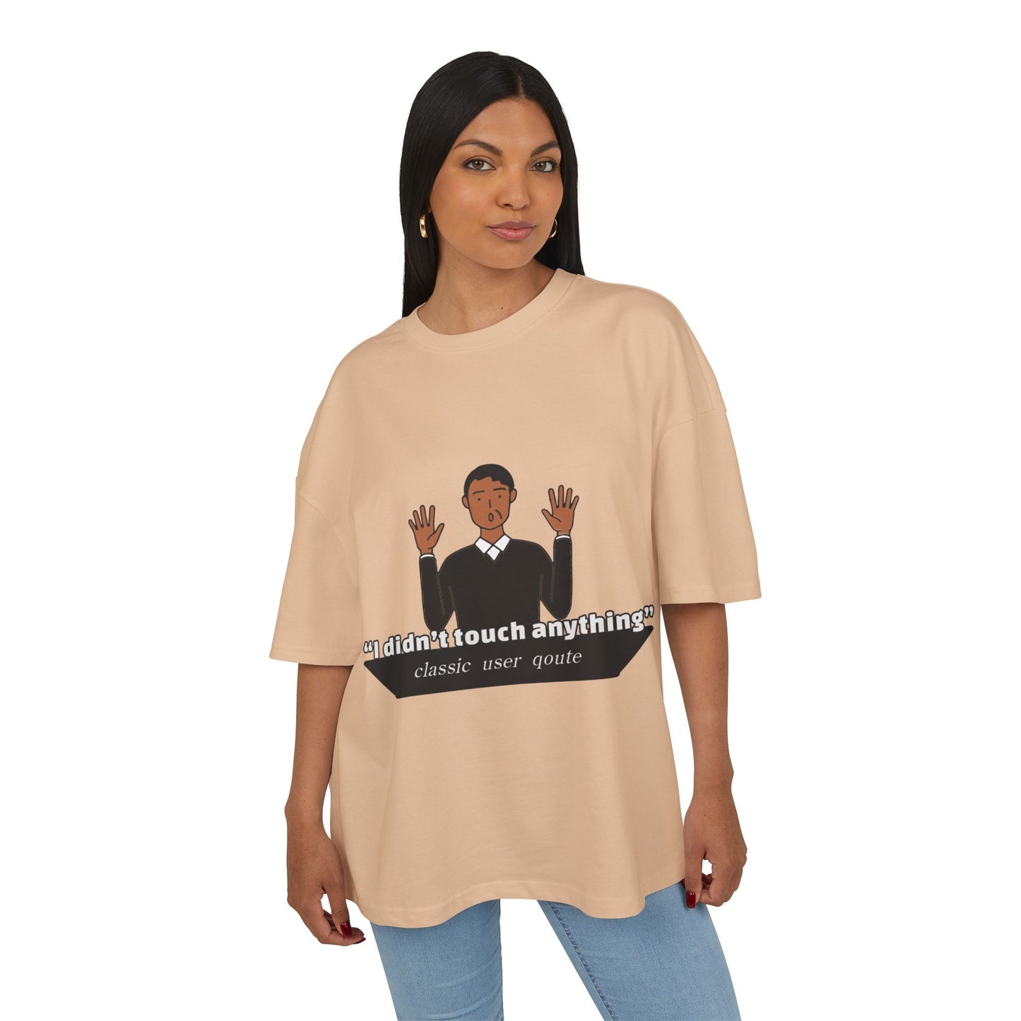 Funny Quote Box Tee, Unisex Graphic Tee, Casual Wear, Perfect Gift for Friends, Classic Humor for Everyday