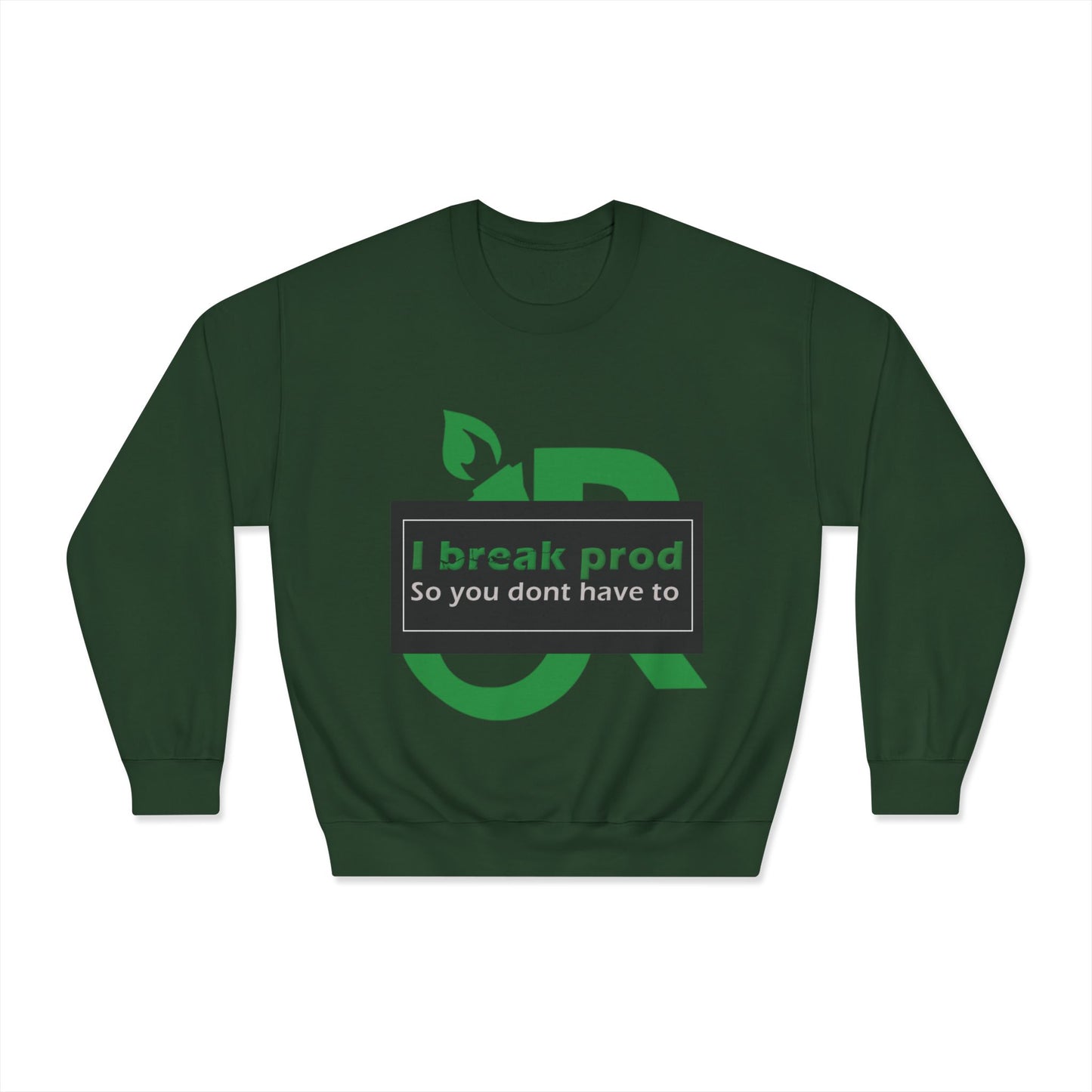 Eco-Friendly Humor Crewneck Sweatshirt - Perfect for Techies, Programmers, Casual Wear, Eco-Conscious Gifts, Geeky Apparel
