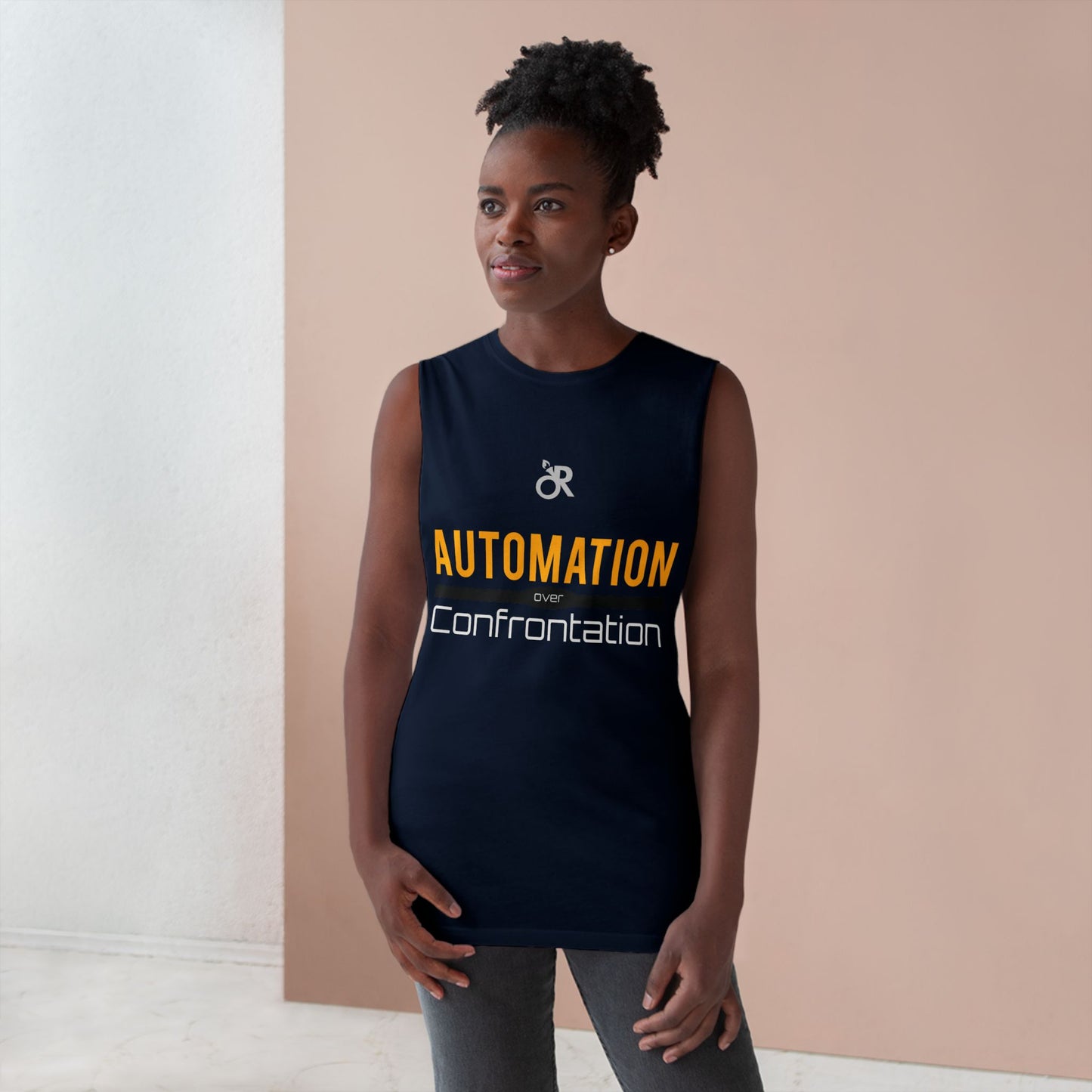 Unisex Automation Tank Top, Casual Athletic Wear, Summer Essential, Fitness Apparel, Gift for Tech Lovers, Workout Shirt