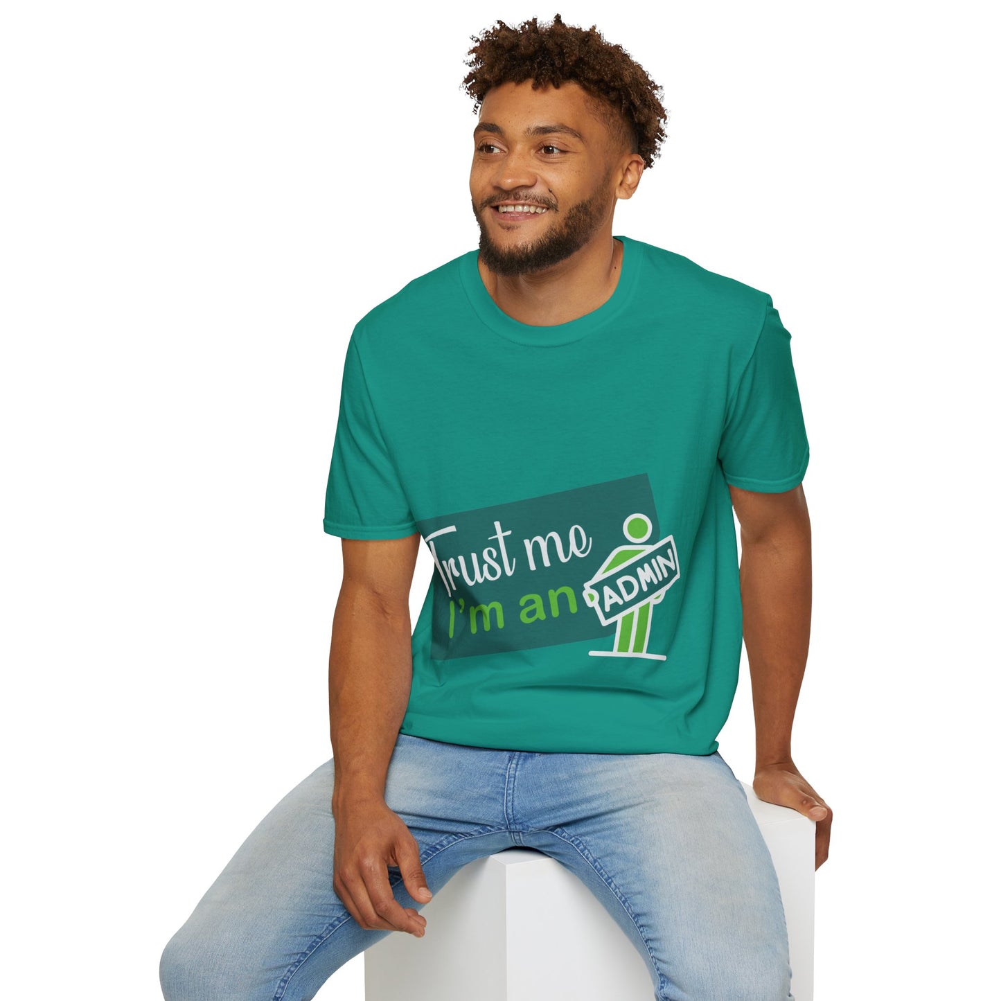 Trust Me I'm an Admin Unisex T-Shirt, Ideal for Techies, Gifts for IT Professionals, Casual Wear, Funny Office Shirt, Geek Humor Tee
