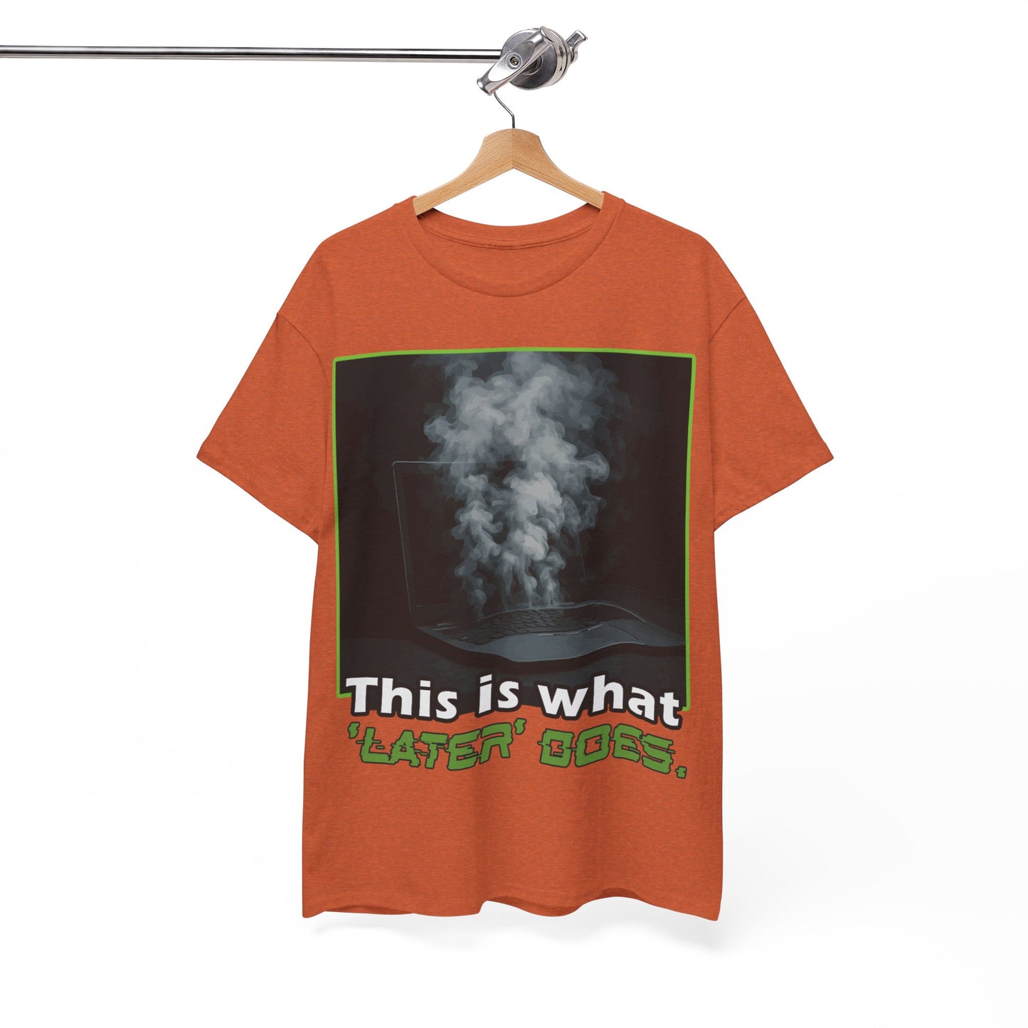 Unisex Heavy Cotton Tee - This is what 'LATER' DOSE.  Funny Shirt, Gift for Friends, Casual Wear, Statement Tee, Birthday Gift