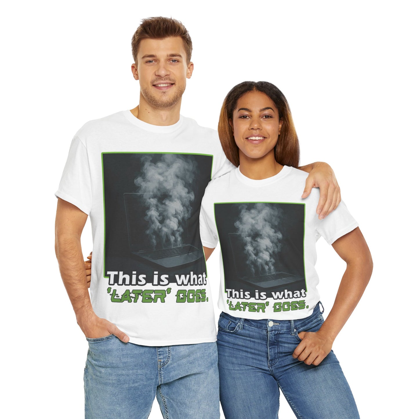 Unisex Heavy Cotton Tee - This is what 'LATER' DOSE.  Funny Shirt, Gift for Friends, Casual Wear, Statement Tee, Birthday Gift