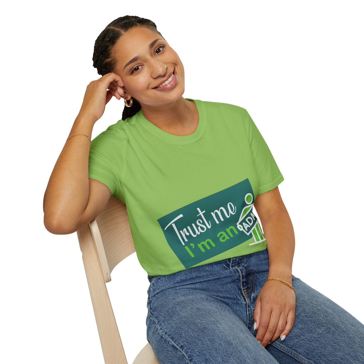 Trust Me I'm an Admin Unisex T-Shirt, Ideal for Techies, Gifts for IT Professionals, Casual Wear, Funny Office Shirt, Geek Humor Tee