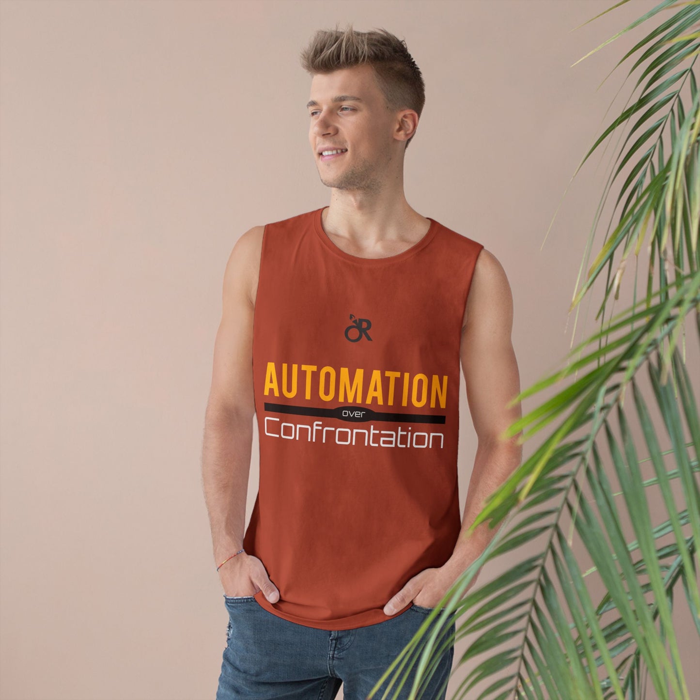 Unisex Automation Tank Top, Casual Athletic Wear, Summer Essential, Fitness Apparel, Gift for Tech Lovers, Workout Shirt