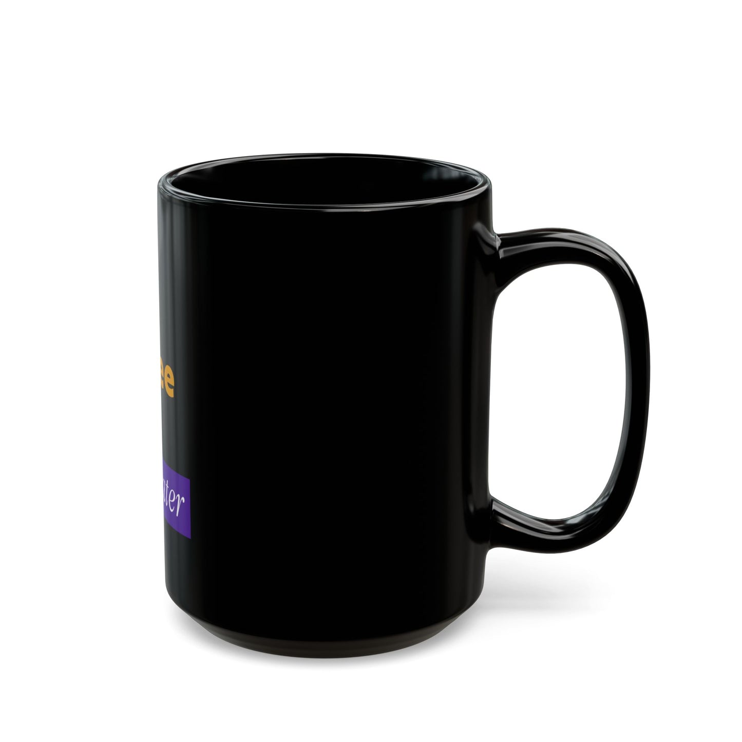Coffee First Black Mug - Fun Quote for Coffee Lovers and Gift Giving