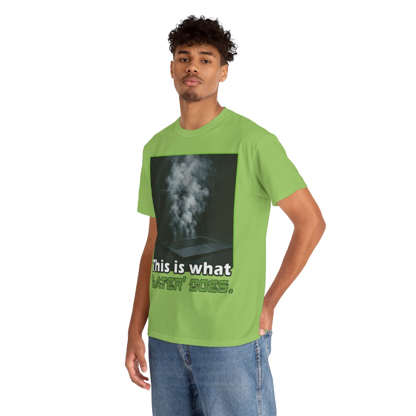 Unisex Heavy Cotton Tee - This is what 'LATER' DOSE.  Funny Shirt, Gift for Friends, Casual Wear, Statement Tee, Birthday Gift