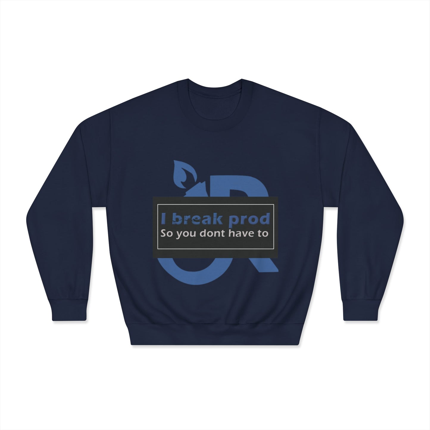 Eco-Friendly Humor Crewneck Sweatshirt - Perfect for Techies, Programmers, Casual Wear, Eco-Conscious Gifts, Geeky Apparel