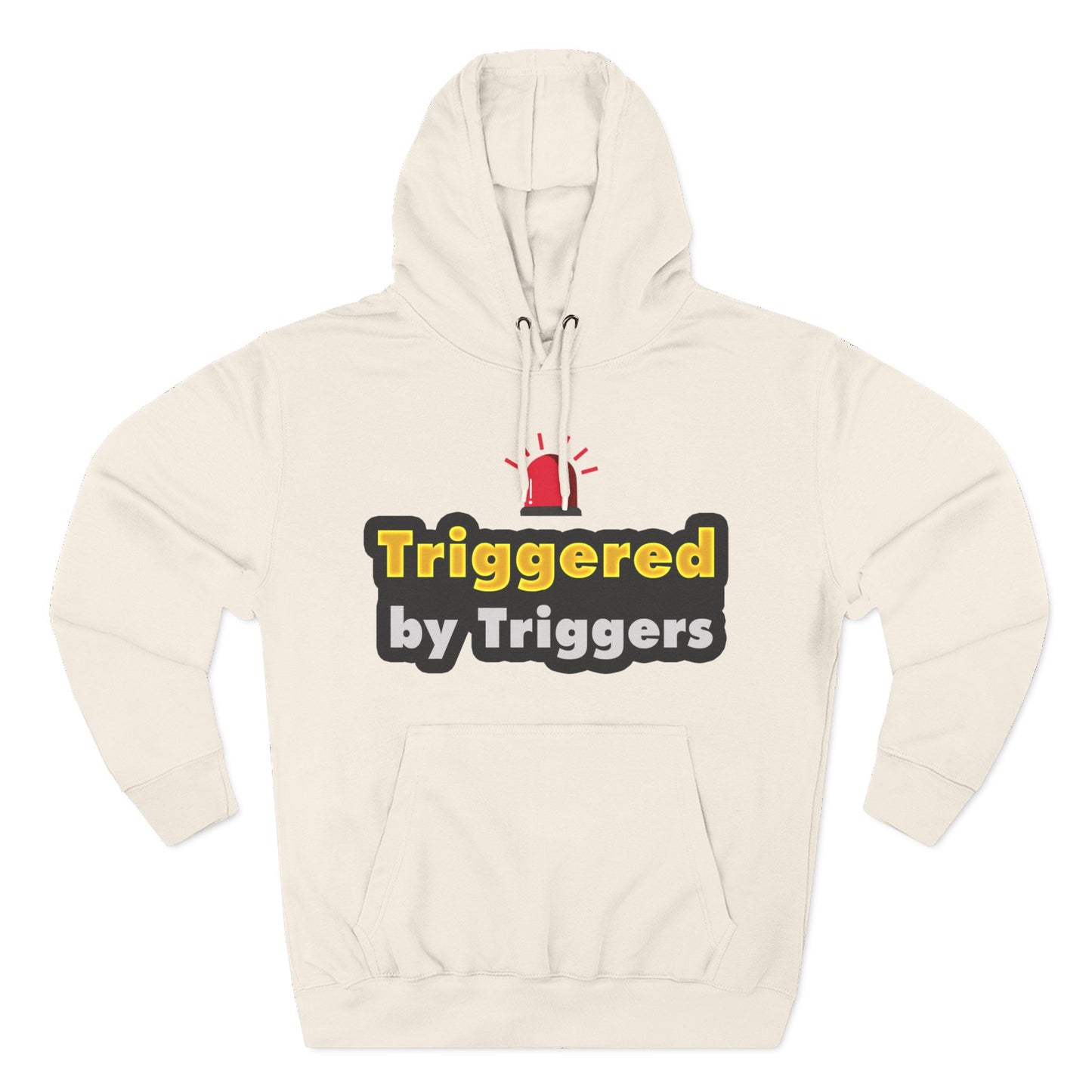 Funny Triggered Fleece Hoodie, Comfy Sweatshirt, Gift for Gamers, Casual Wear, Cozy Pullover for Friends, Humor Apparel