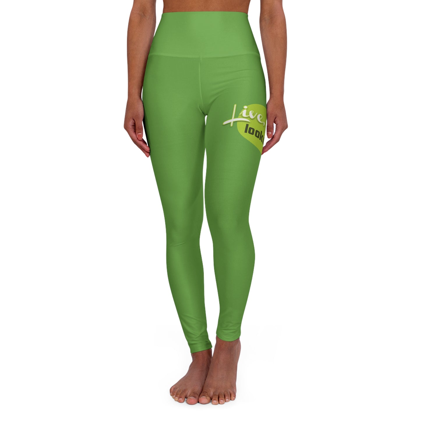 High Waisted Yoga Leggings - Live Laugh League, Activewear for Fitness, Gym, Yoga, Pilates, Gift for Her