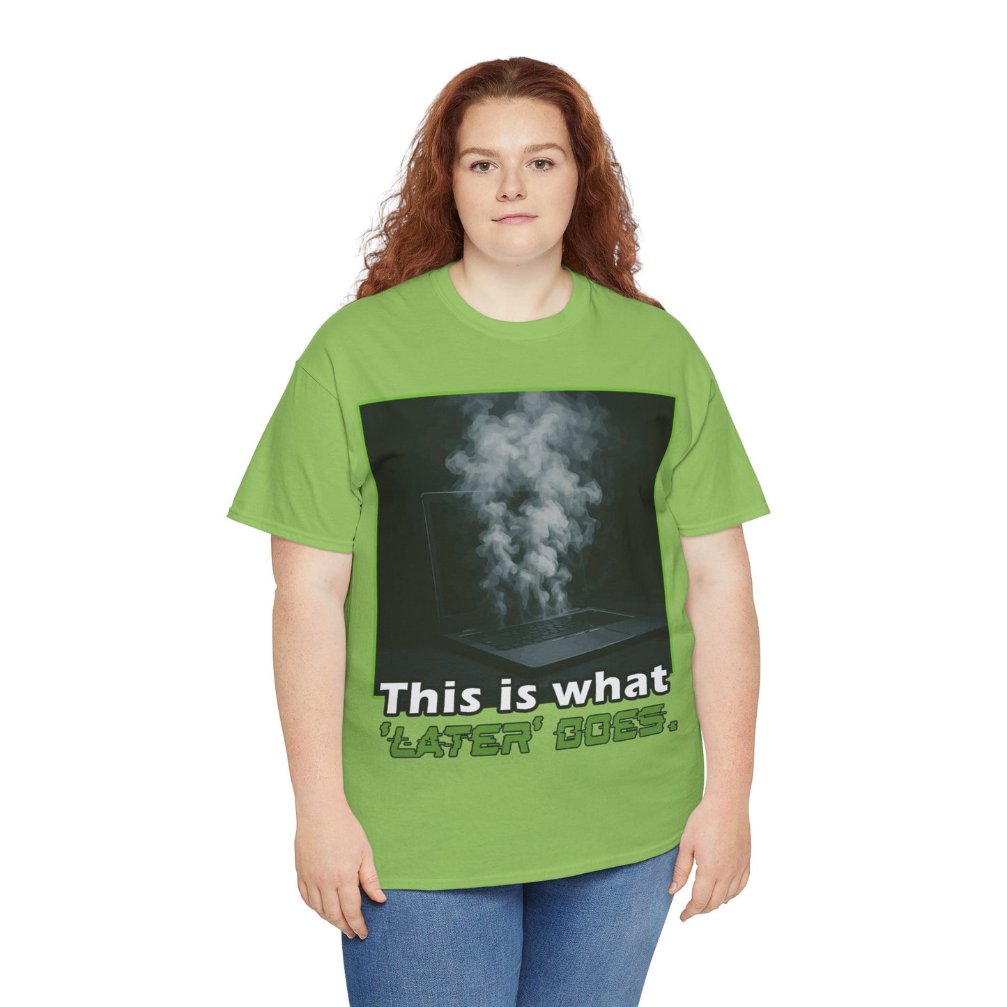 Unisex Heavy Cotton Tee - This is what 'LATER' DOSE.  Funny Shirt, Gift for Friends, Casual Wear, Statement Tee, Birthday Gift