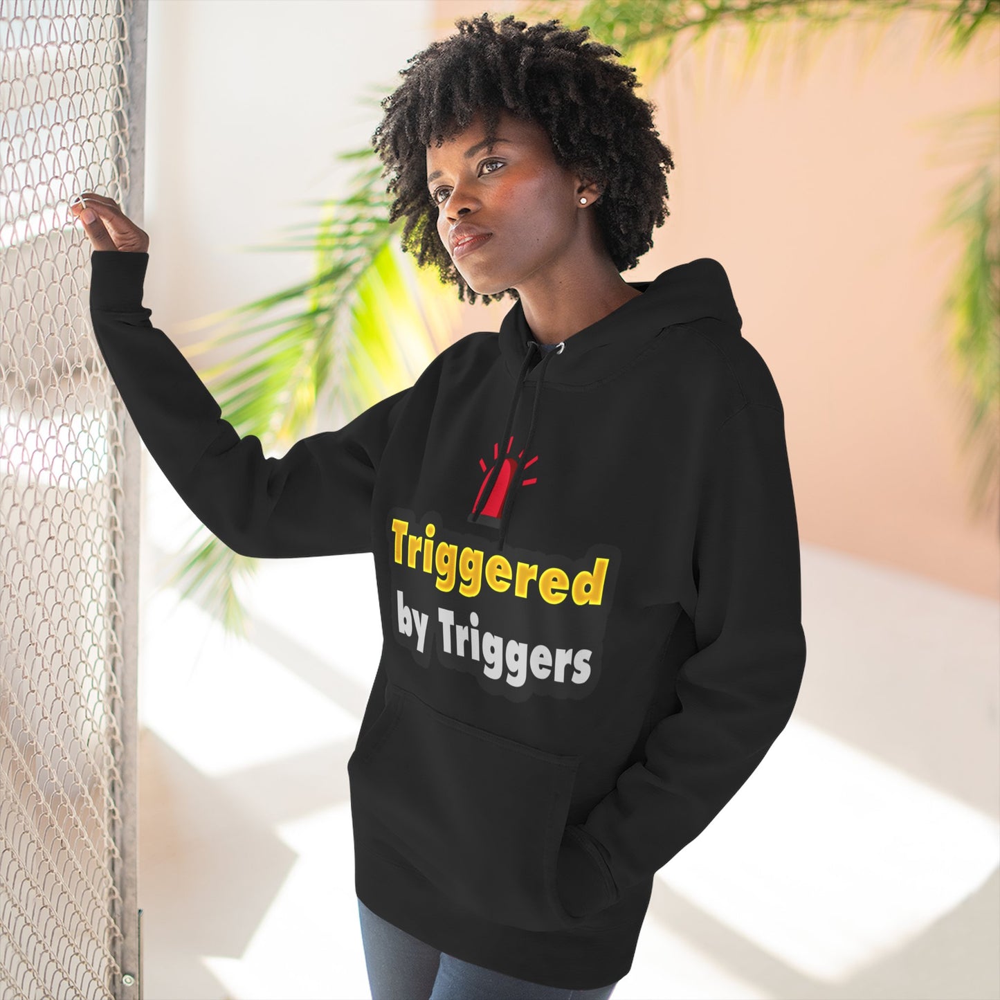 Funny Triggered Fleece Hoodie, Comfy Sweatshirt, Gift for Gamers, Casual Wear, Cozy Pullover for Friends, Humor Apparel