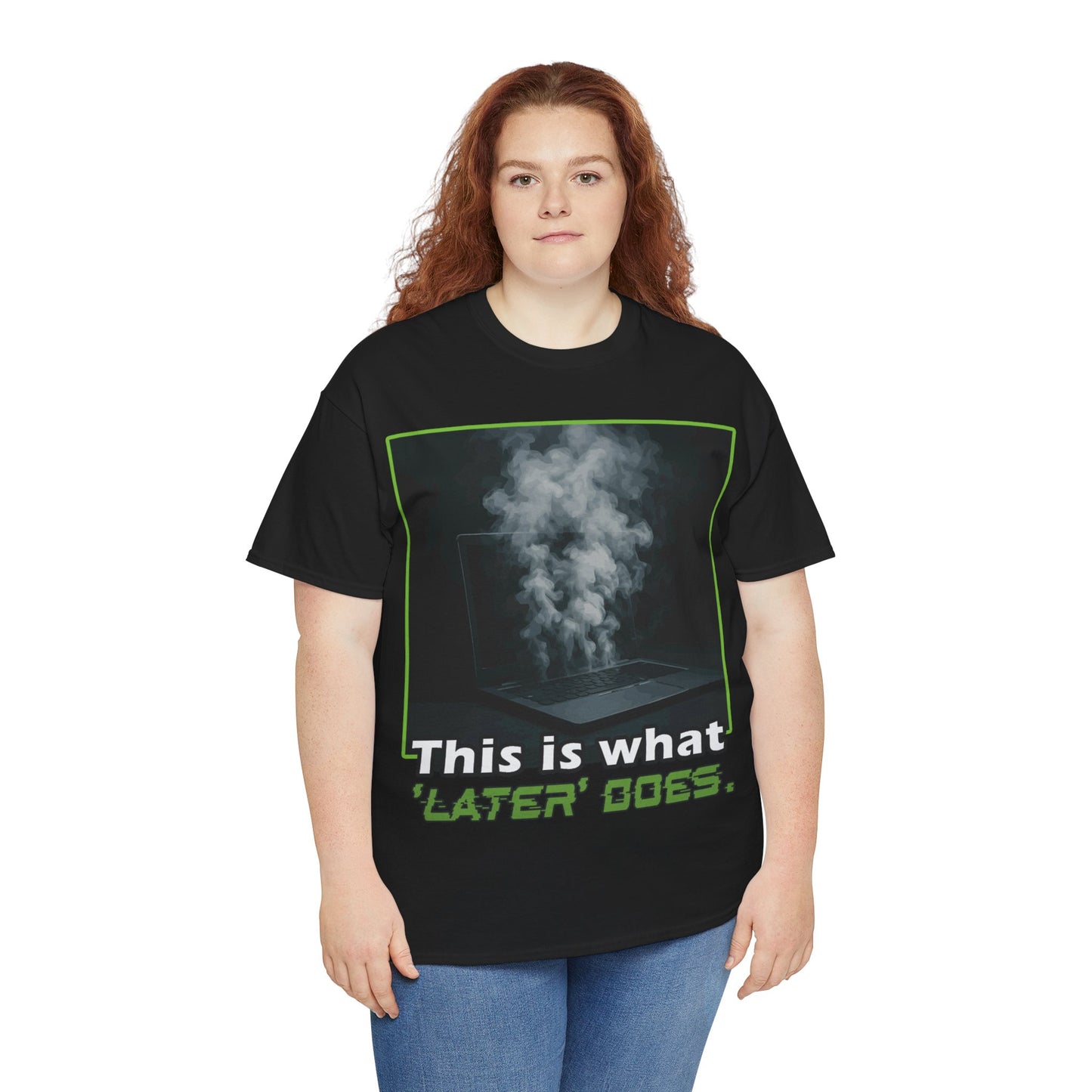 Unisex Heavy Cotton Tee - This is what 'LATER' DOSE.  Funny Shirt, Gift for Friends, Casual Wear, Statement Tee, Birthday Gift
