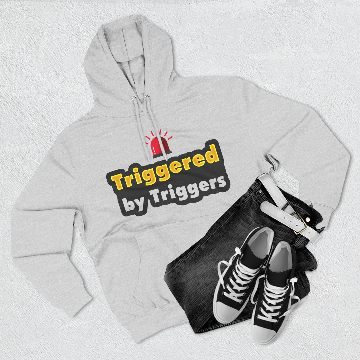 Funny Triggered Fleece Hoodie, Comfy Sweatshirt, Gift for Gamers, Casual Wear, Cozy Pullover for Friends, Humor Apparel