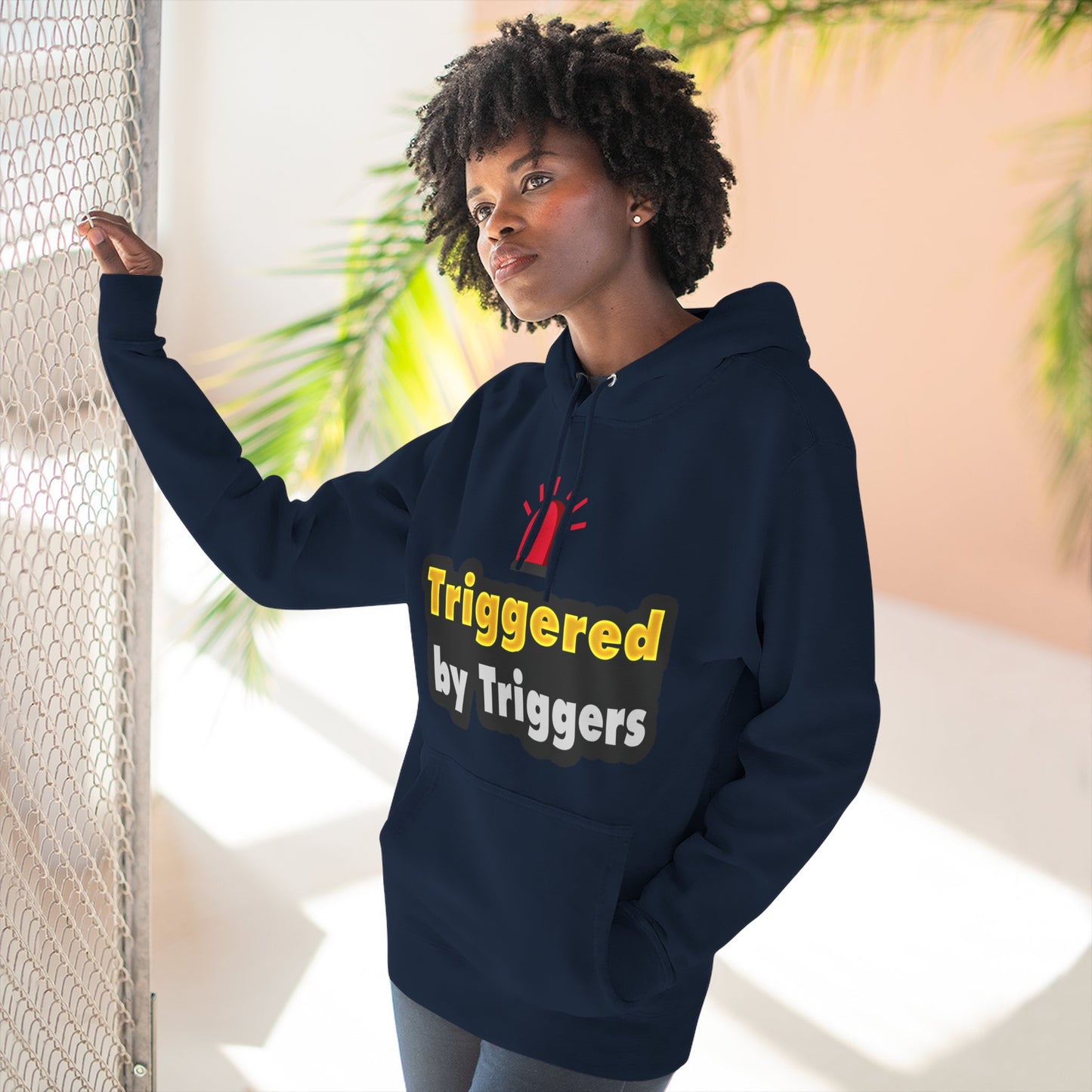Funny Triggered Fleece Hoodie, Comfy Sweatshirt, Gift for Gamers, Casual Wear, Cozy Pullover for Friends, Humor Apparel