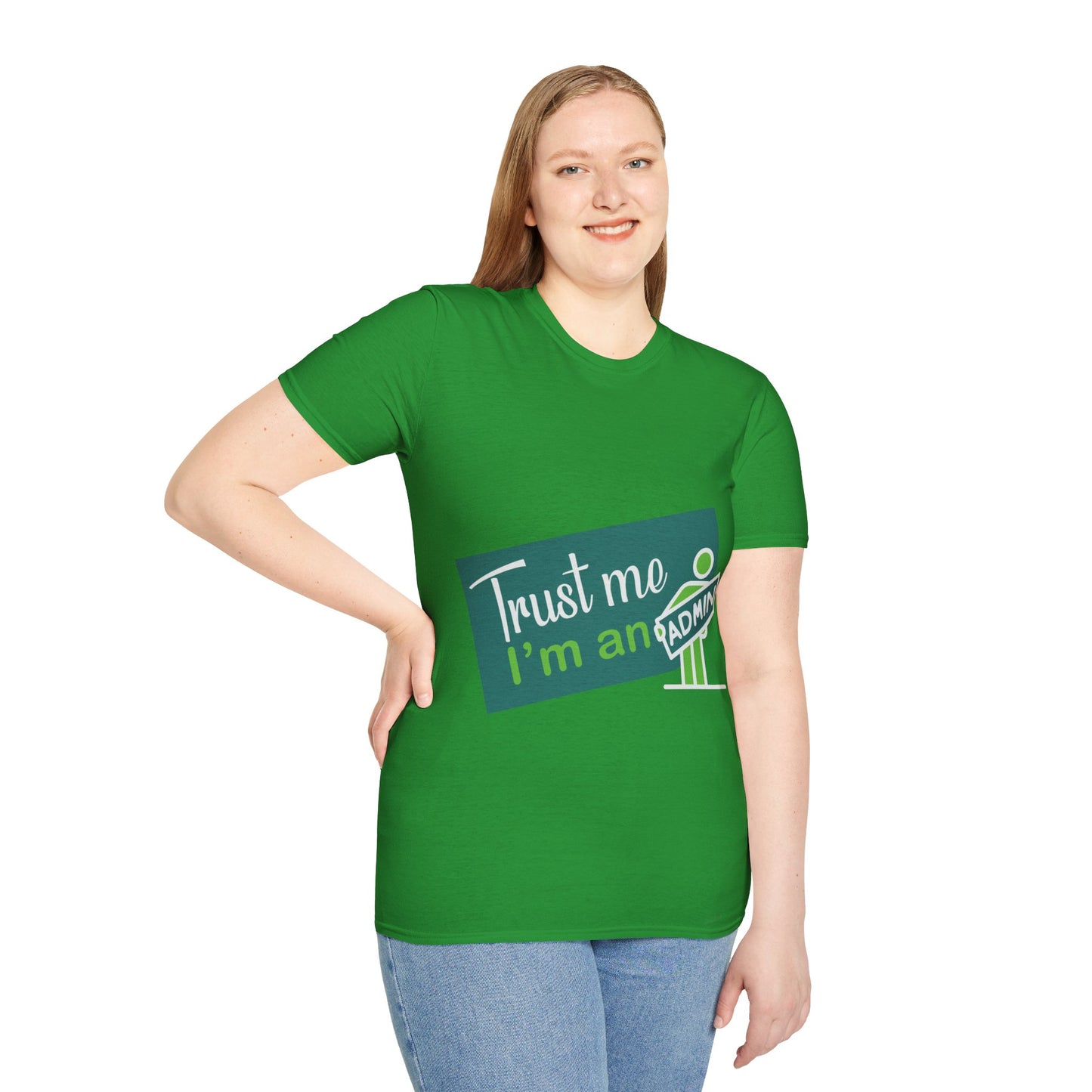 Trust Me I'm an Admin Unisex T-Shirt, Ideal for Techies, Gifts for IT Professionals, Casual Wear, Funny Office Shirt, Geek Humor Tee