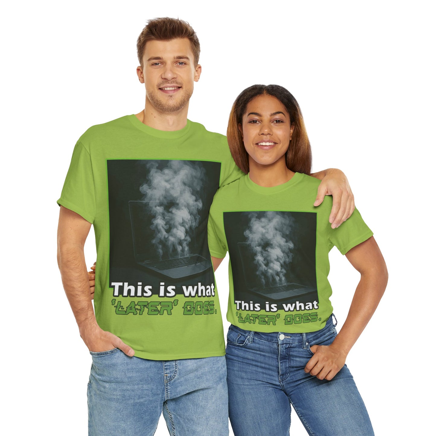 Unisex Heavy Cotton Tee - This is what 'LATER' DOSE.  Funny Shirt, Gift for Friends, Casual Wear, Statement Tee, Birthday Gift