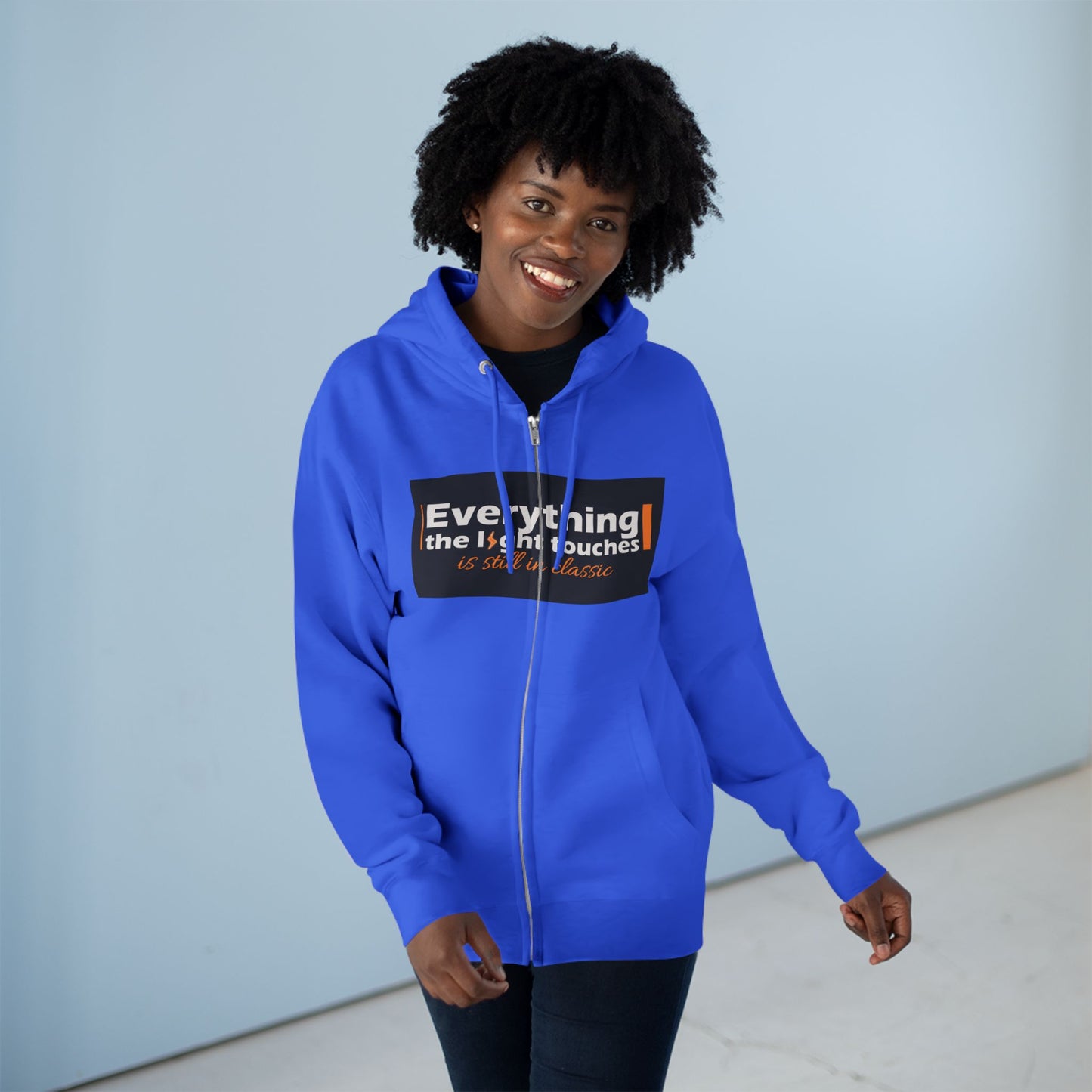 Inspirational Zip Hoodie, Cozy Sweatshirt, Stylish Layer, Unisex Casual Wear, Gift for Friends, Motivational Apparel