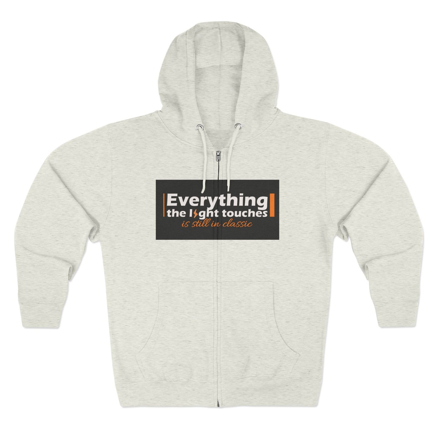 Inspirational Zip Hoodie, Cozy Sweatshirt, Stylish Layer, Unisex Casual Wear, Gift for Friends, Motivational Apparel