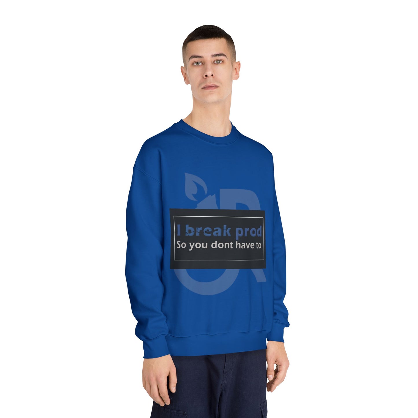 Eco-Friendly Humor Crewneck Sweatshirt - Perfect for Techies, Programmers, Casual Wear, Eco-Conscious Gifts, Geeky Apparel