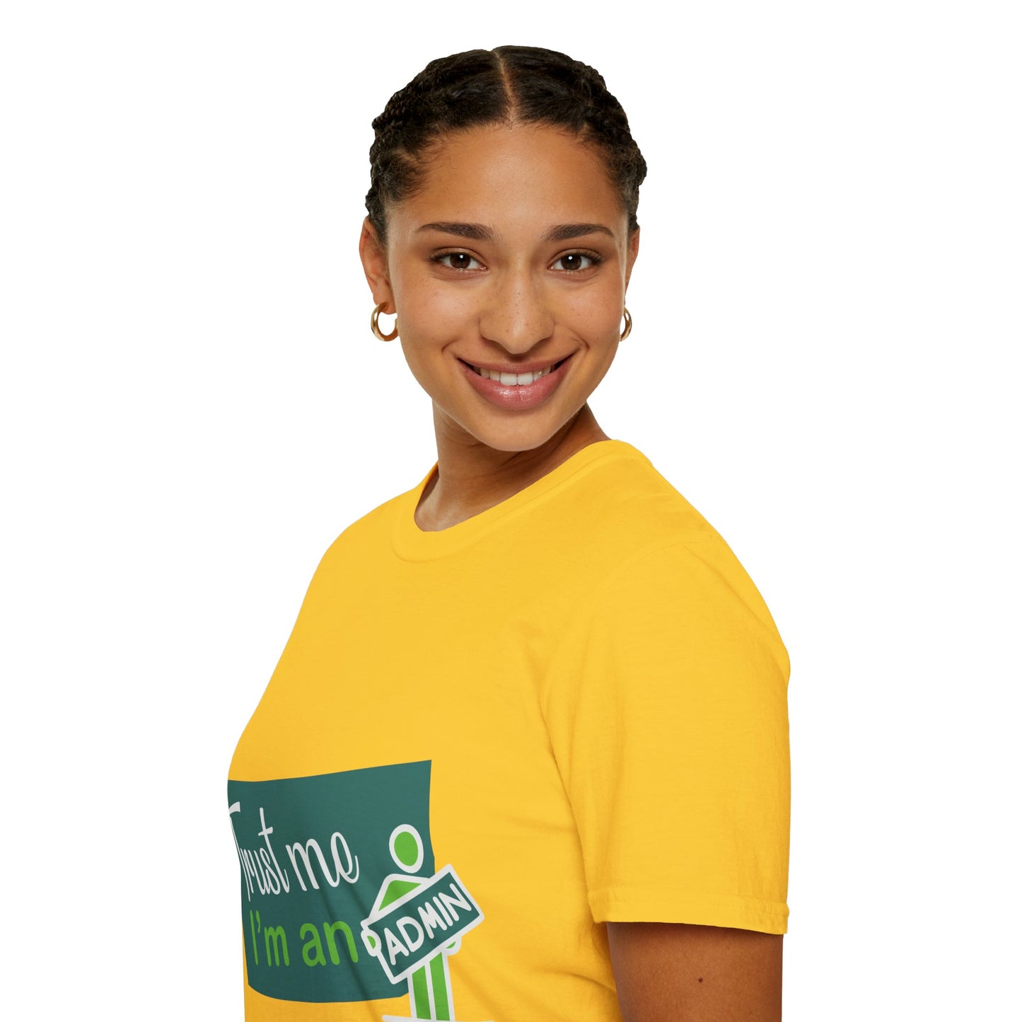 Trust Me I'm an Admin Unisex T-Shirt, Ideal for Techies, Gifts for IT Professionals, Casual Wear, Funny Office Shirt, Geek Humor Tee
