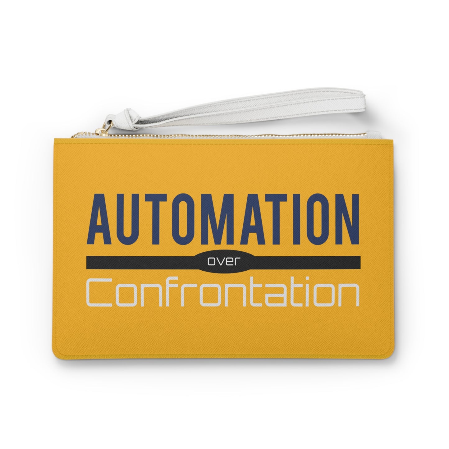 Automation Over Confrontation Clutch Bag - Stylish & Practical for Everyday Use